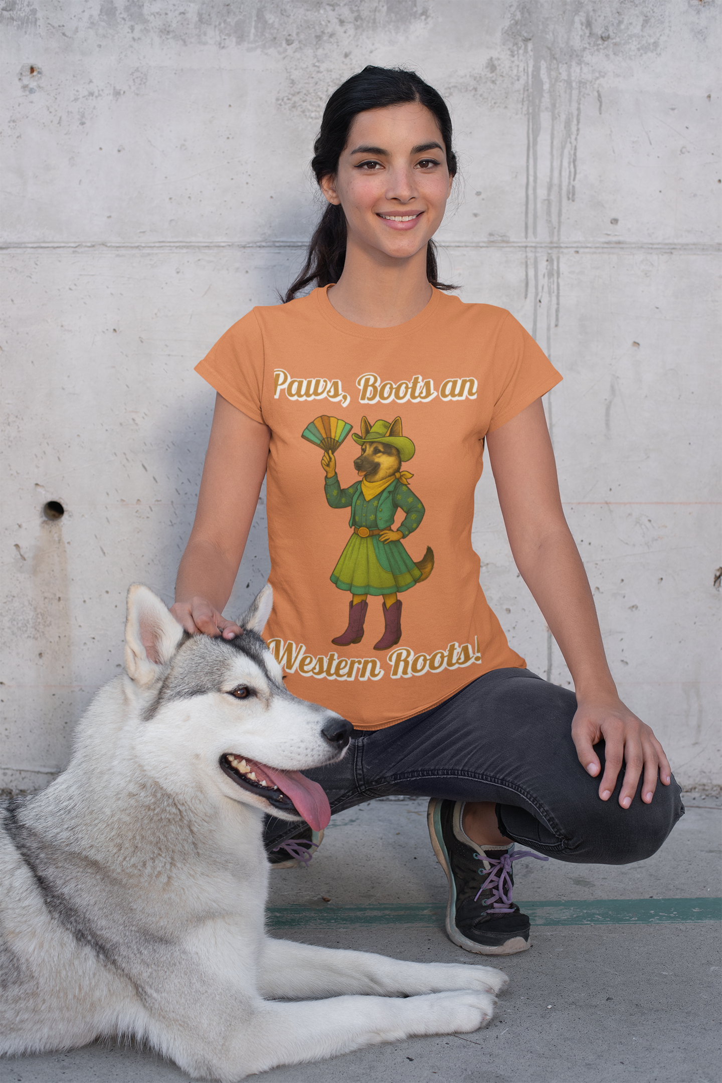 Western Roots Graphic Tee, Unisex T-Shirt for Country Lovers, Cute Animal Design, Casual Wear, Gift for Outdoors Enthusiasts, Fun Apparel - Fantasy Dog Portraits