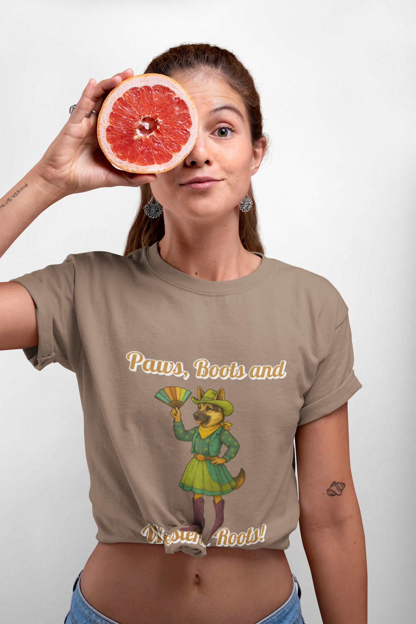 Western Roots Graphic Tee, Unisex T-Shirt for Country Lovers, Cute Animal Design, Casual Wear, Gift for Outdoors Enthusiasts, Fun Apparel - Fantasy Dog Portraits