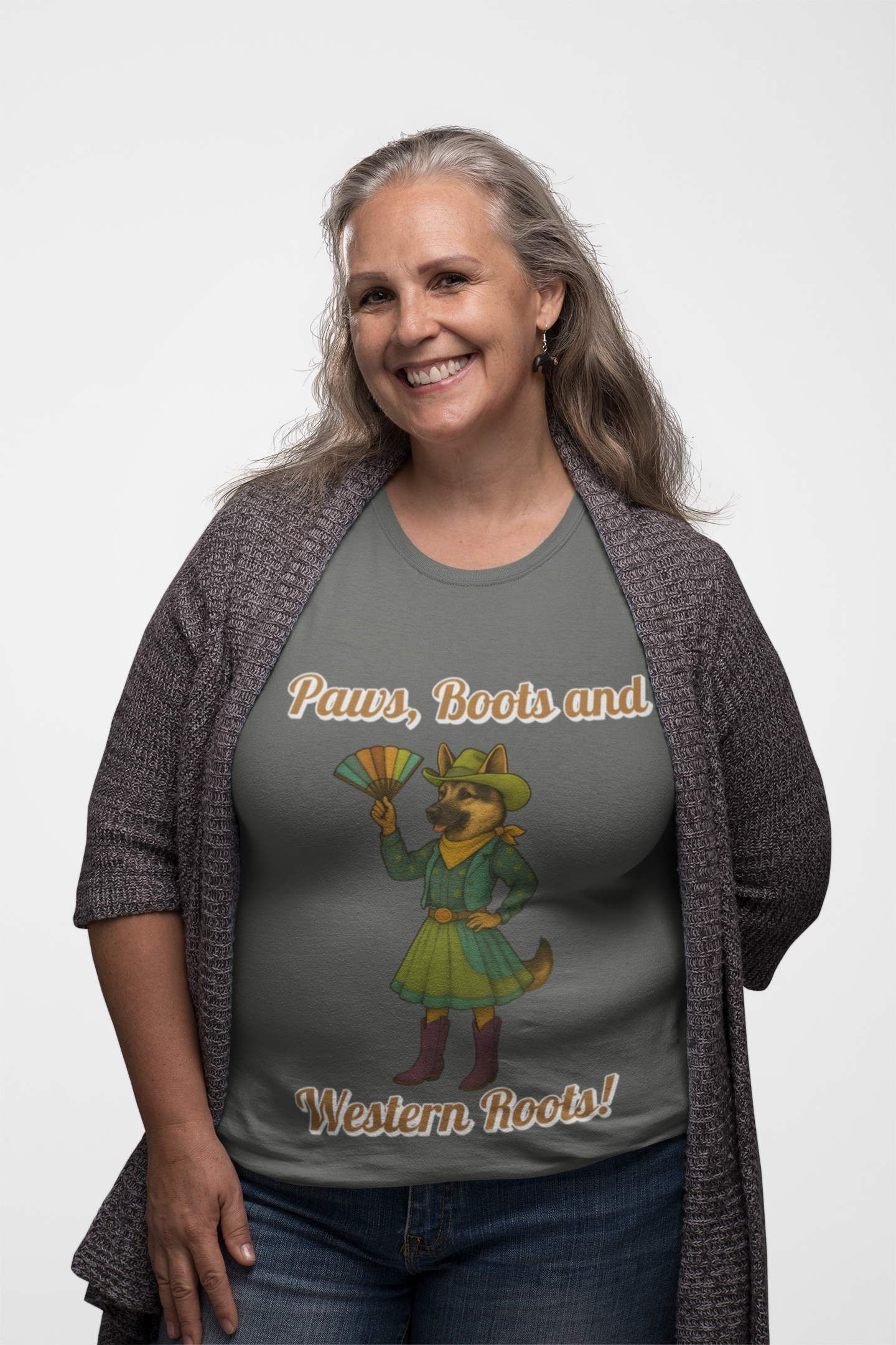 Western Roots Graphic Tee, Unisex T-Shirt for Country Lovers, Cute Animal Design, Casual Wear, Gift for Outdoors Enthusiasts, Fun Apparel - Fantasy Dog Portraits
