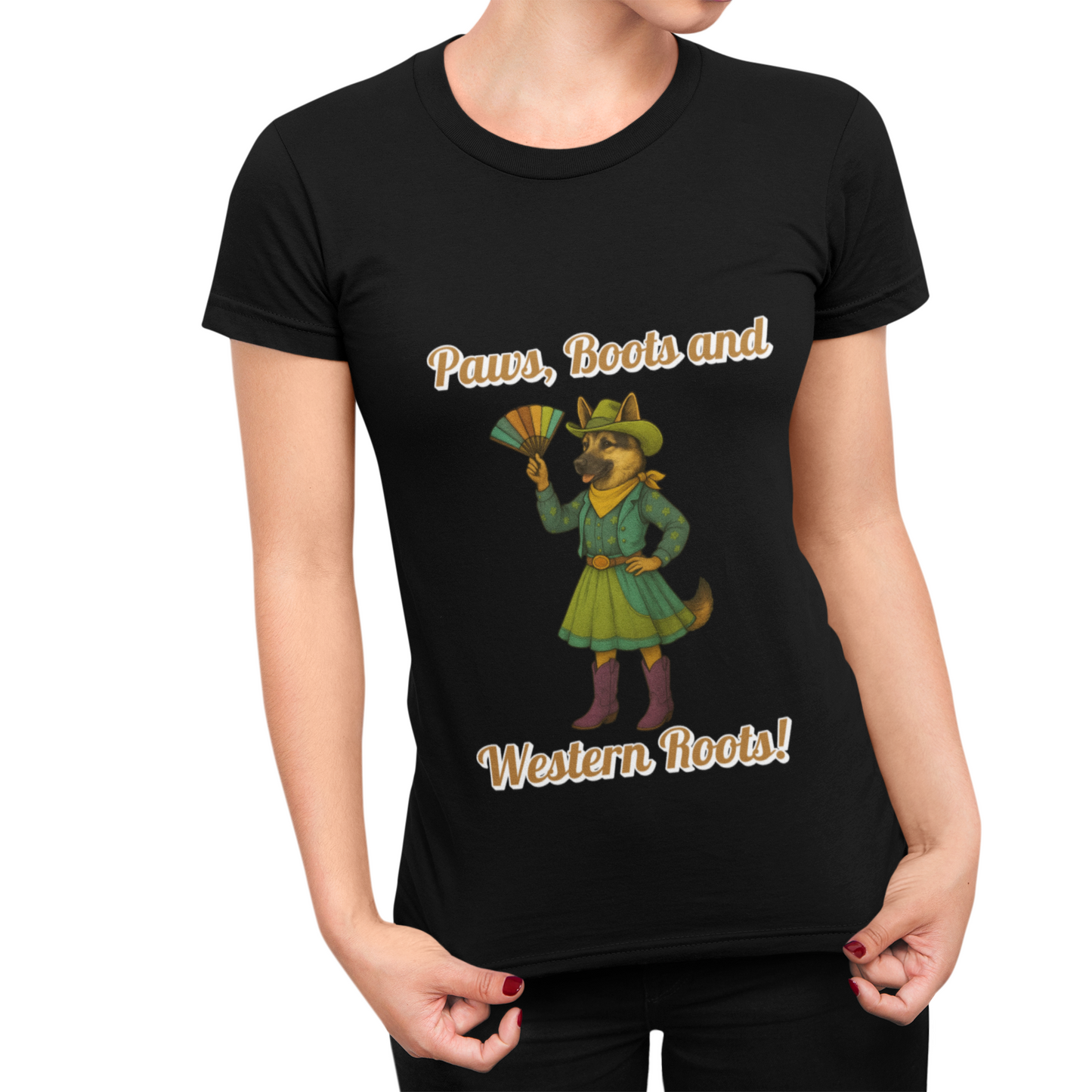Western Roots Graphic Tee, Unisex T-Shirt for Country Lovers, Cute Animal Design, Casual Wear, Gift for Outdoors Enthusiasts, Fun Apparel - Fantasy Dog Portraits