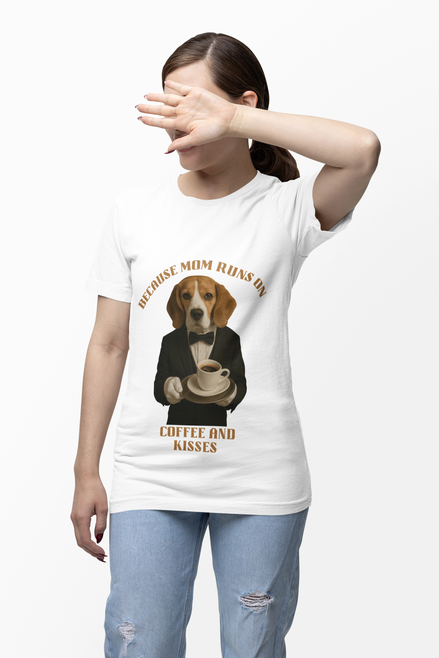 Coffee and Kisses Dog Tee, Unisex Dog Lover T-Shirt, Fun Gift for Pet Owners, Birthday Gift, Casual Wear