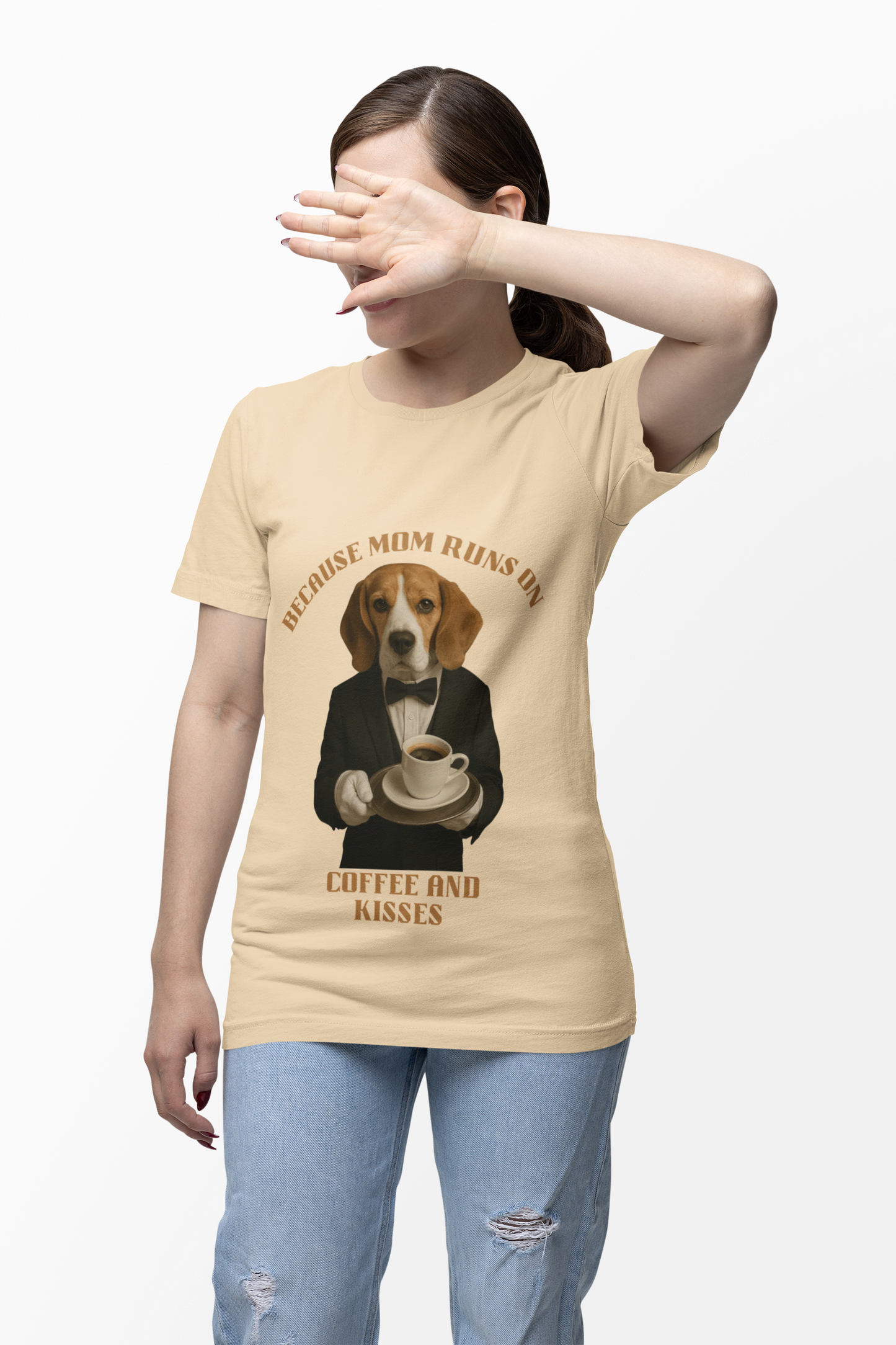 Coffee and Kisses Dog Tee, Unisex Dog Lover T-Shirt, Fun Gift for Pet Owners, Birthday Gift, Casual Wear