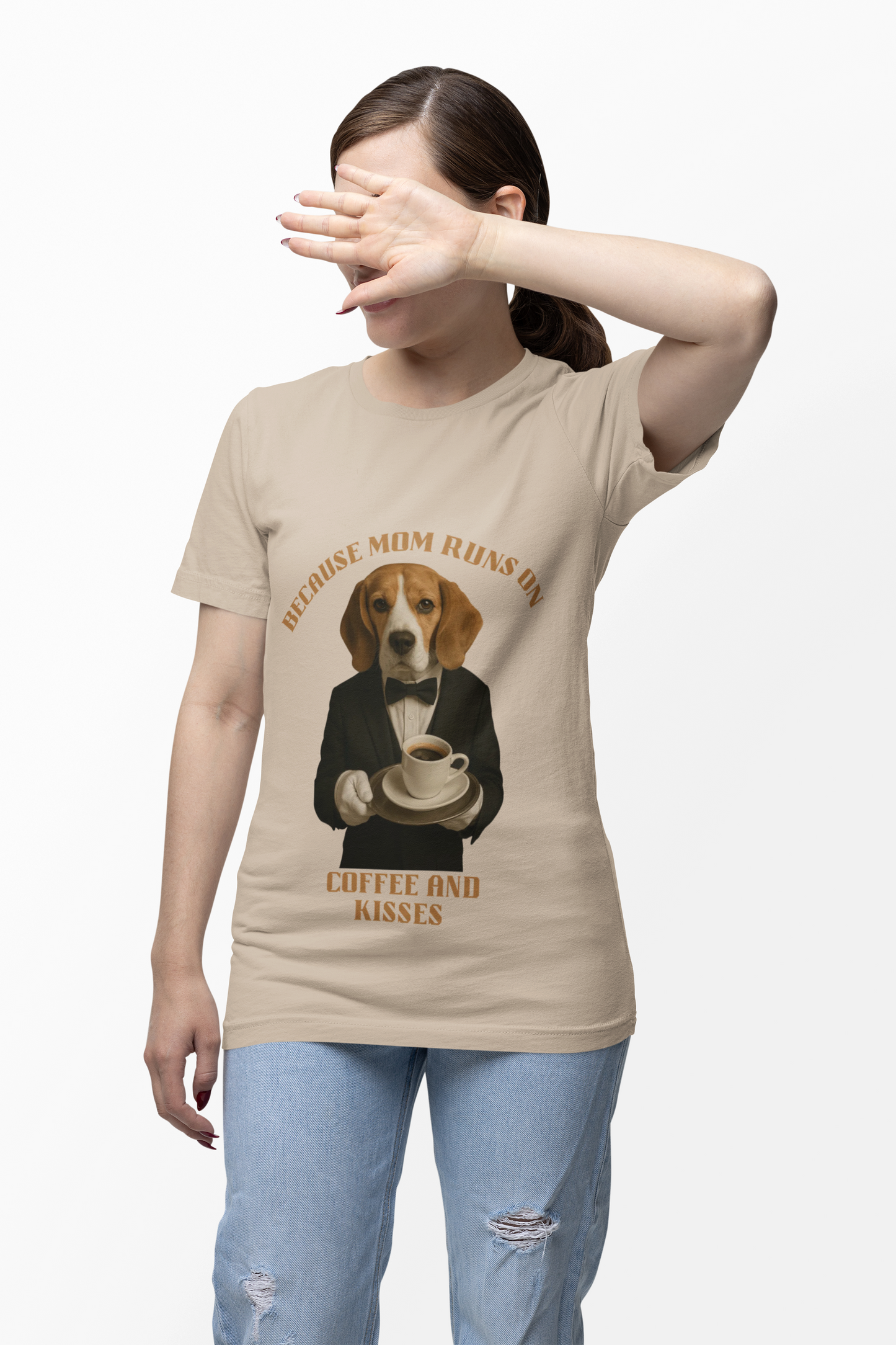 Coffee and Kisses Dog Tee, Unisex Dog Lover T-Shirt, Fun Gift for Pet Owners, Birthday Gift, Casual Wear