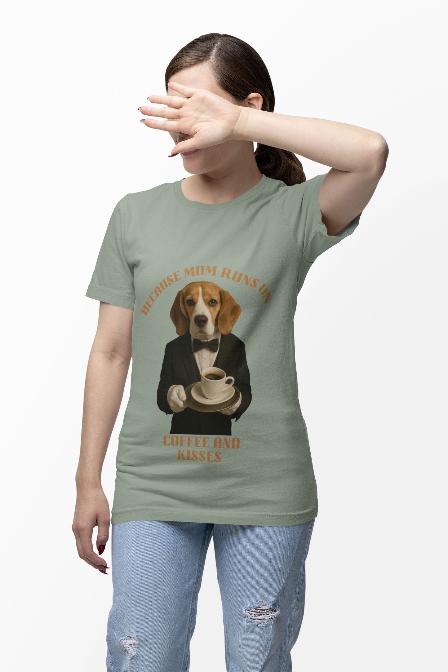 Coffee and Kisses Dog Tee, Unisex Dog Lover T-Shirt, Fun Gift for Pet Owners, Birthday Gift, Casual Wear