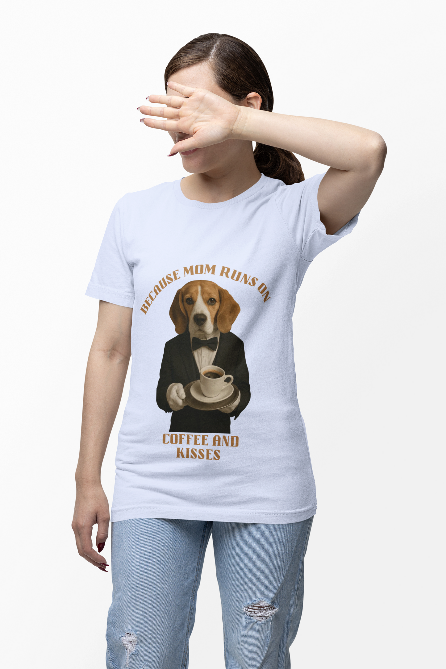 Coffee and Kisses Dog Tee, Unisex Dog Lover T-Shirt, Fun Gift for Pet Owners, Birthday Gift, Casual Wear