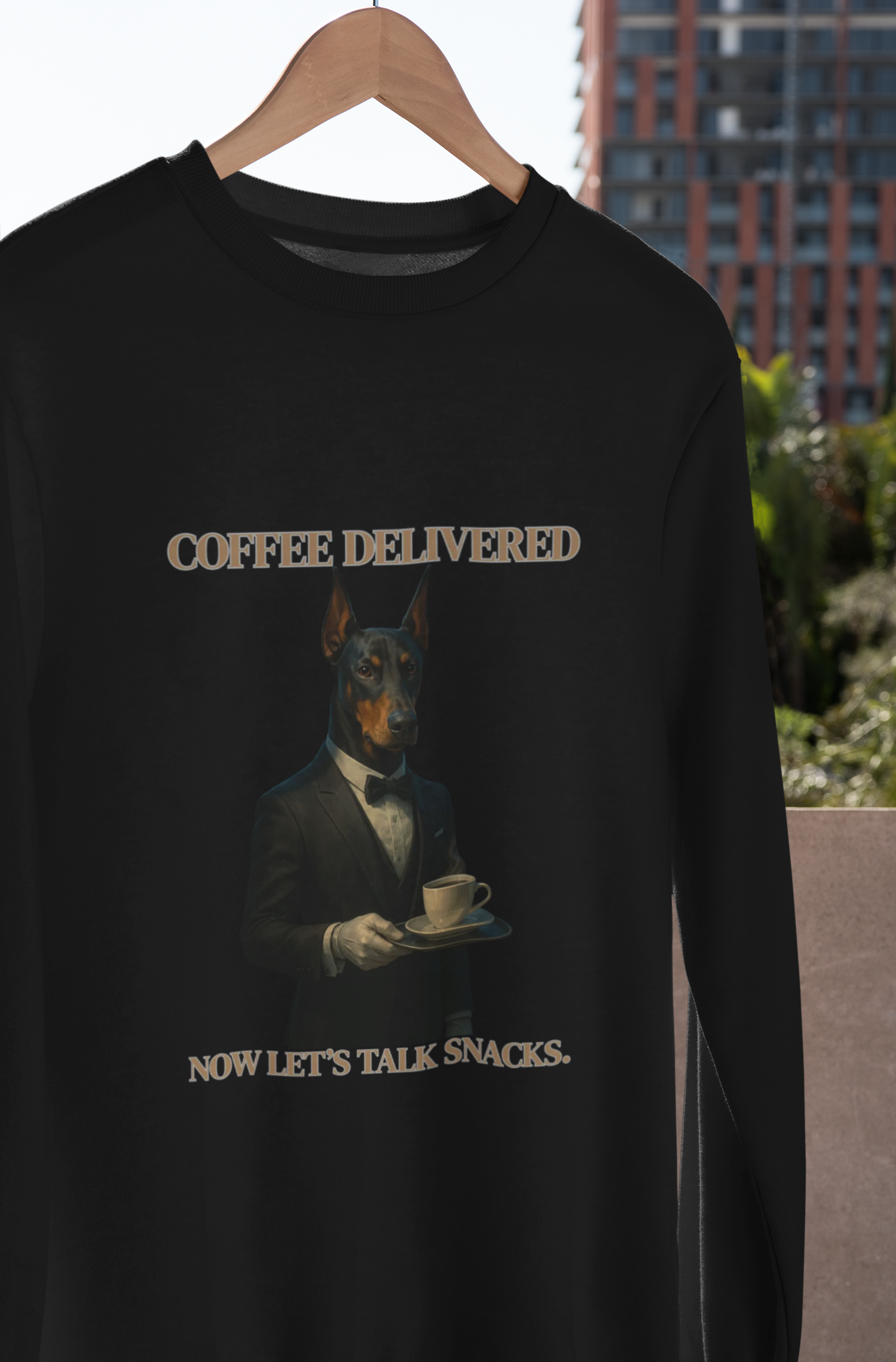 Posh Pooch Serving CoffeeFantasy Dog Portraits