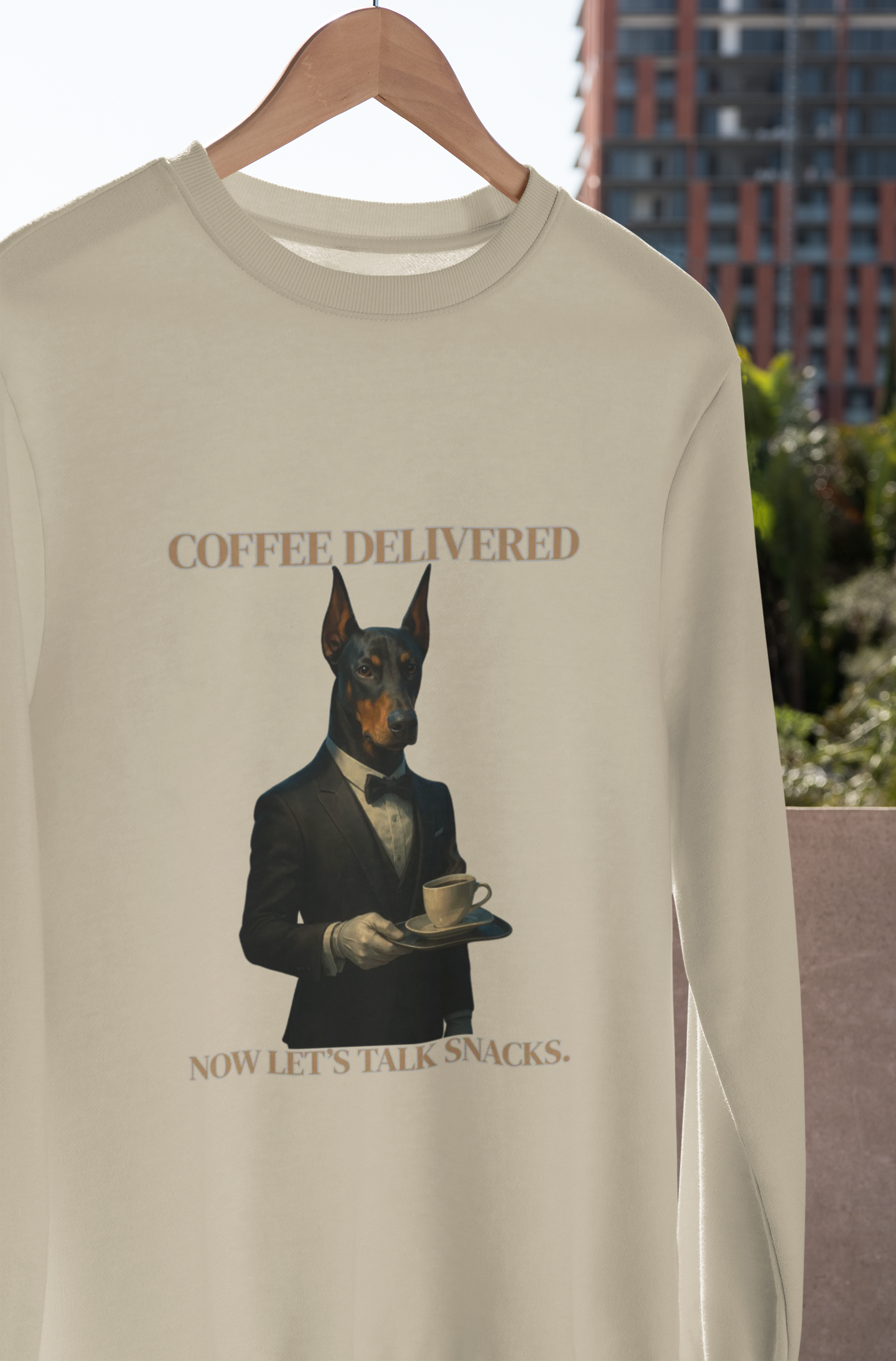 Posh Pooch Serving CoffeeFantasy Dog Portraits