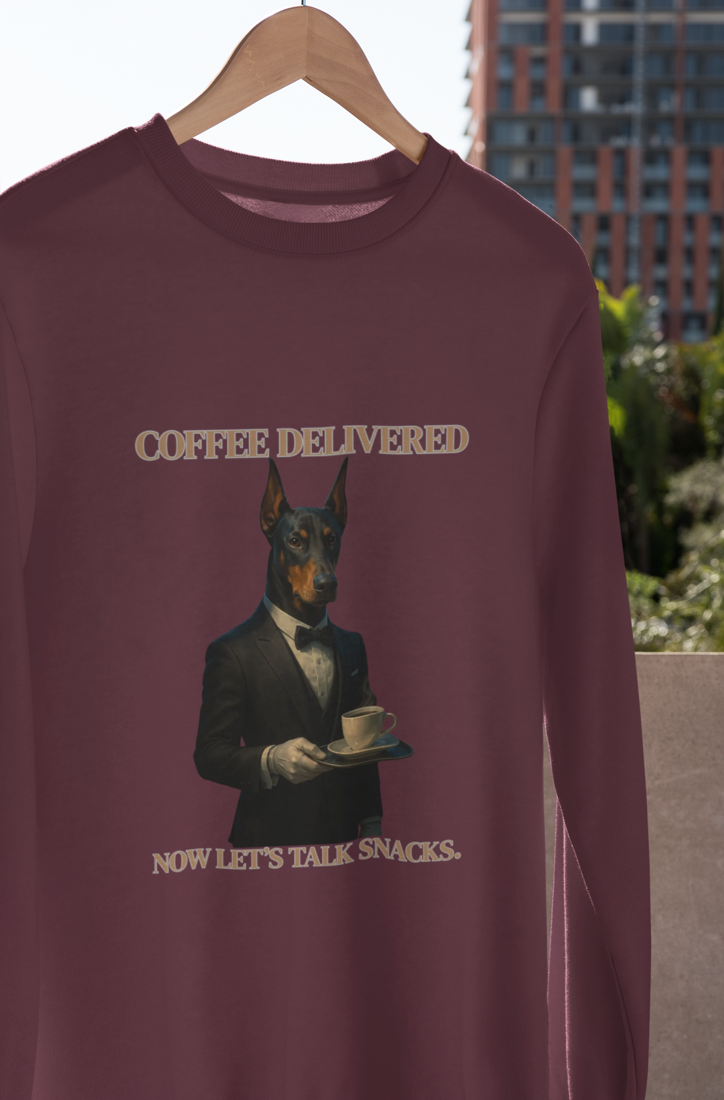 Posh Pooch Serving CoffeeFantasy Dog Portraits