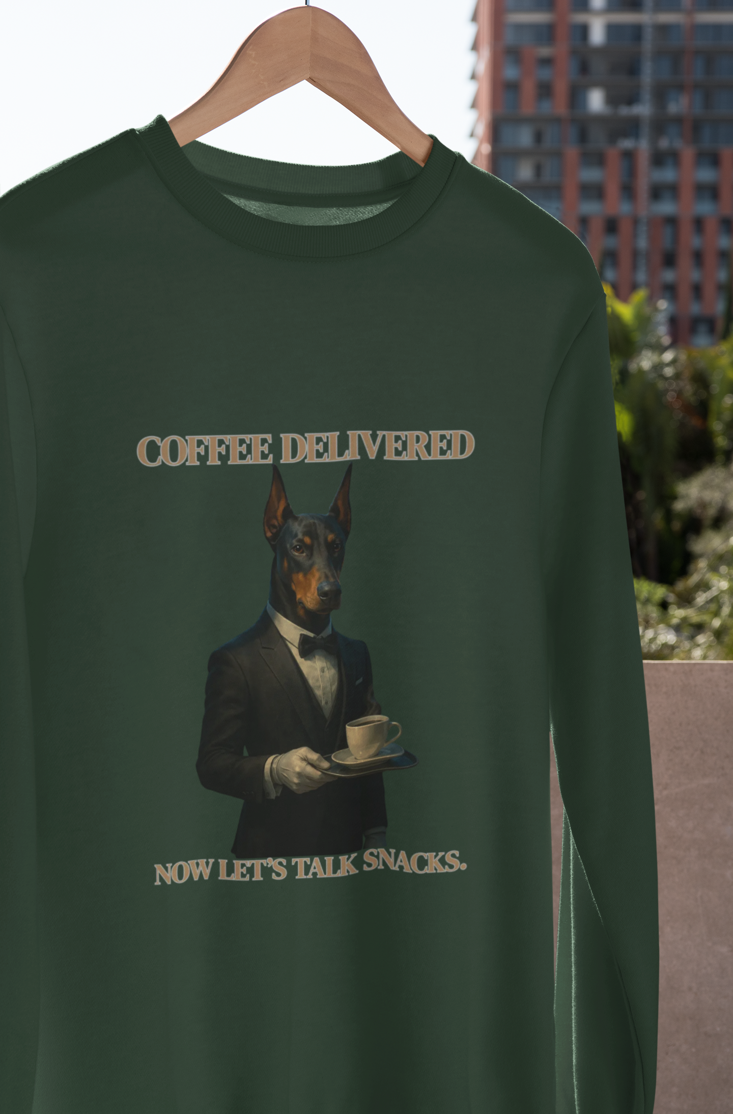 Posh Pooch Serving CoffeeFantasy Dog Portraits