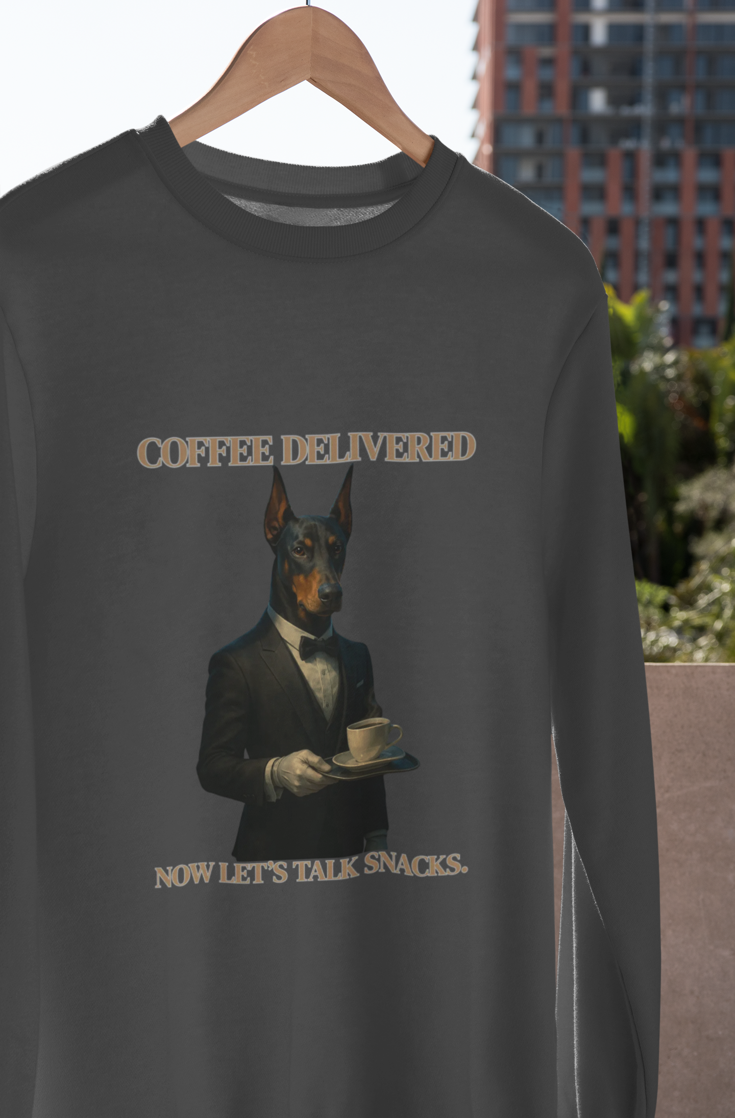 Posh Pooch Serving CoffeeFantasy Dog Portraits