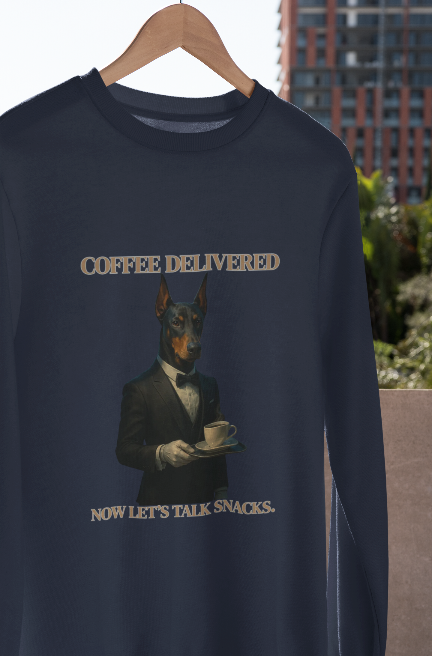 Posh Pooch Serving CoffeeFantasy Dog Portraits