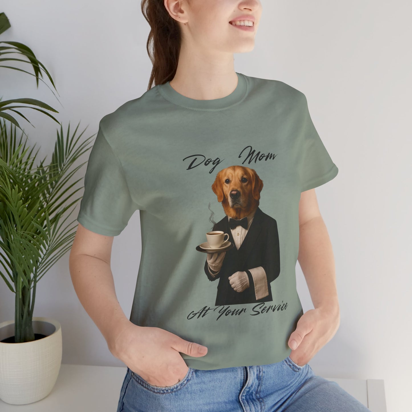 Dog Mom Unisex Jersey Tee - Funny Pet Lover Gift, Casual Wear, Animal T-Shirt, Cute Dog Apparel, Animal Lover Shirt
