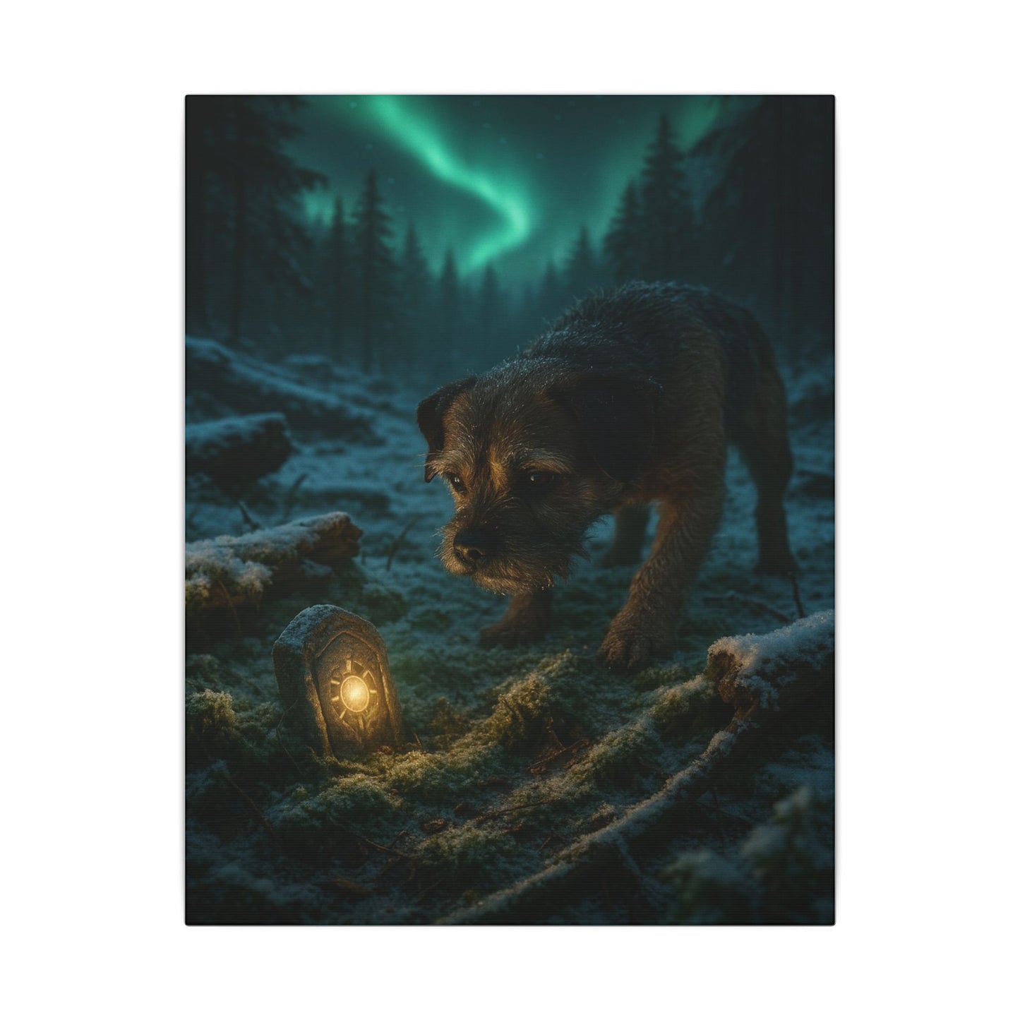 Guardian of the Frost-Fantasy Dog Portraits - Fantasy Dog Portraits