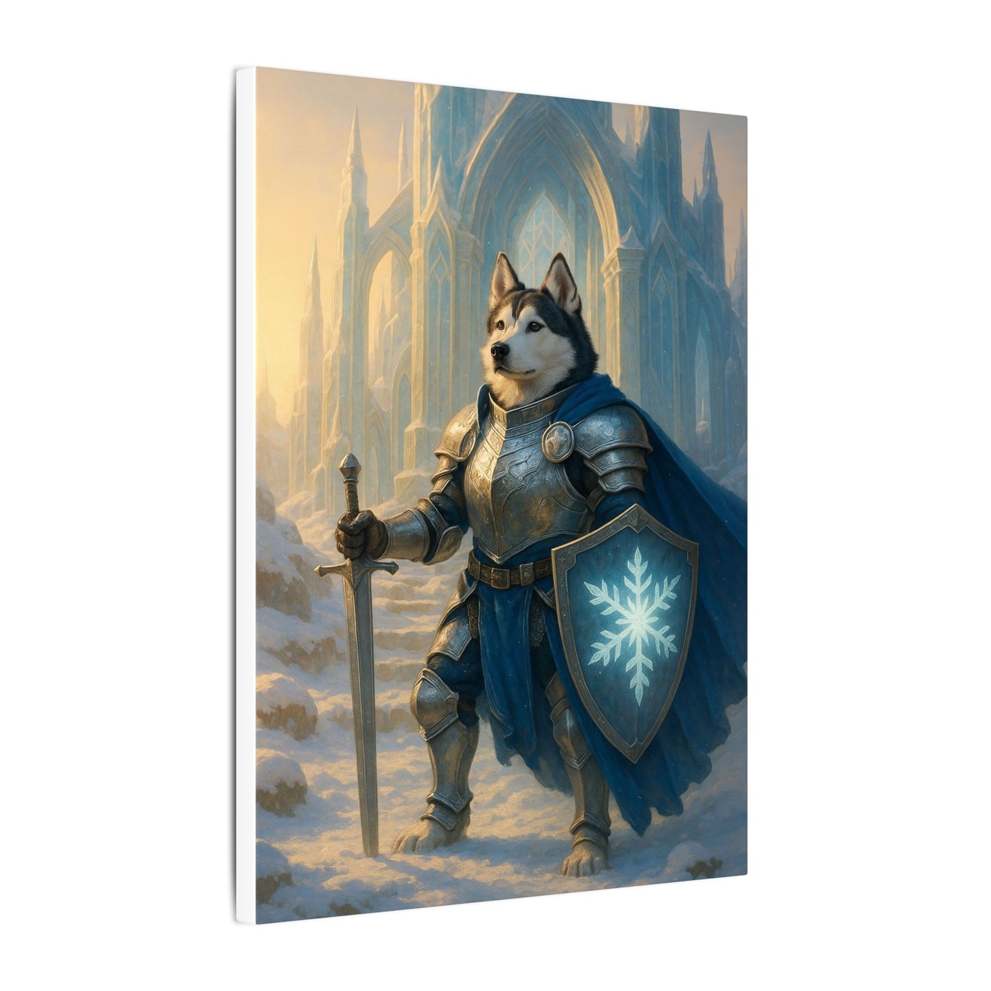 Winter's Guardian-Fantasy Dog Portraits - Fantasy Dog Portraits