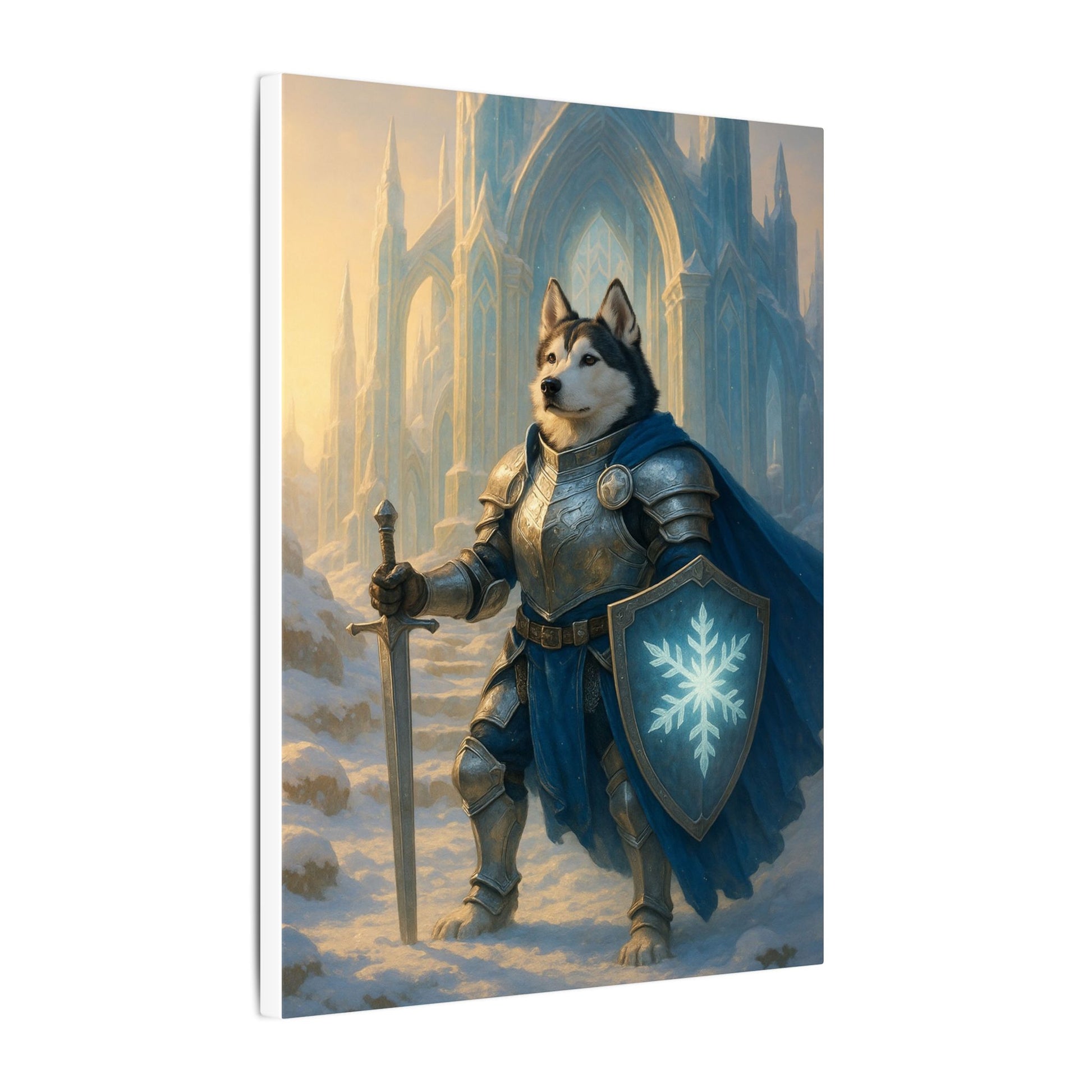Winter's Guardian-Fantasy Dog Portraits - Fantasy Dog Portraits