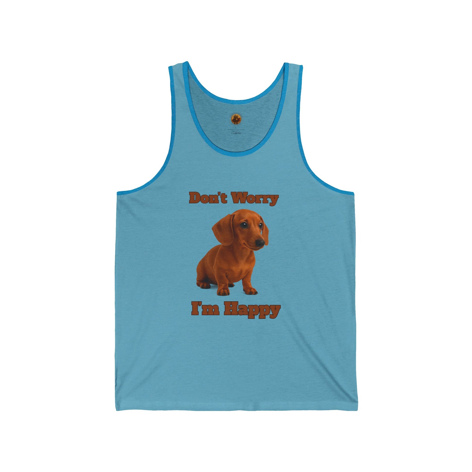 Don't Worry Unisex Jersey Tank - Fantasy Dog Portraits