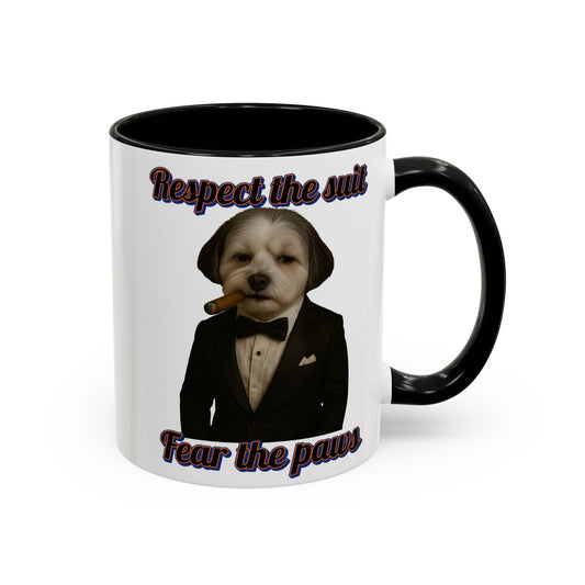 Dogfather Coffee Mug, Funny Gifts, K-9 Heroes, Dog Lover's Gift - Fantasy Dog Portraits
