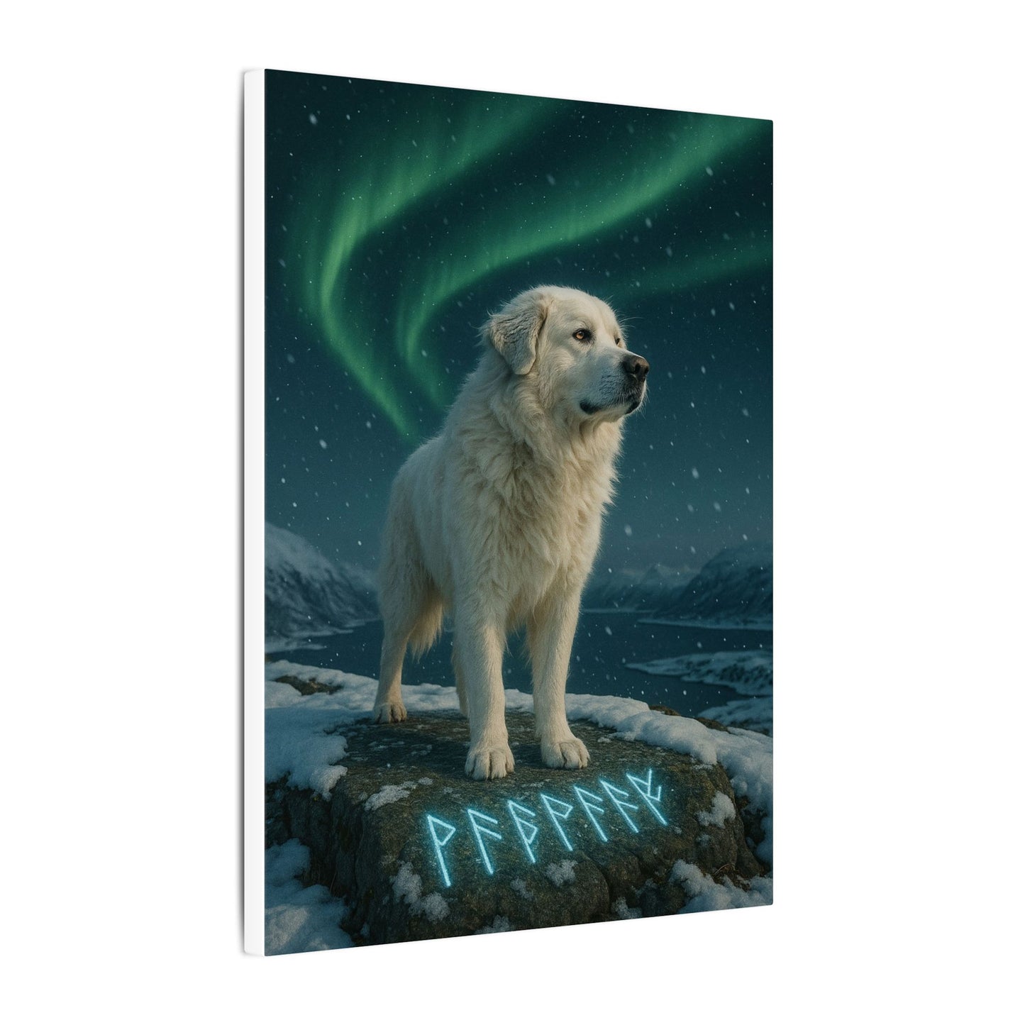 Guardian of the Aurora-Fantasy Dog Portraits - Fantasy Dog Portraits