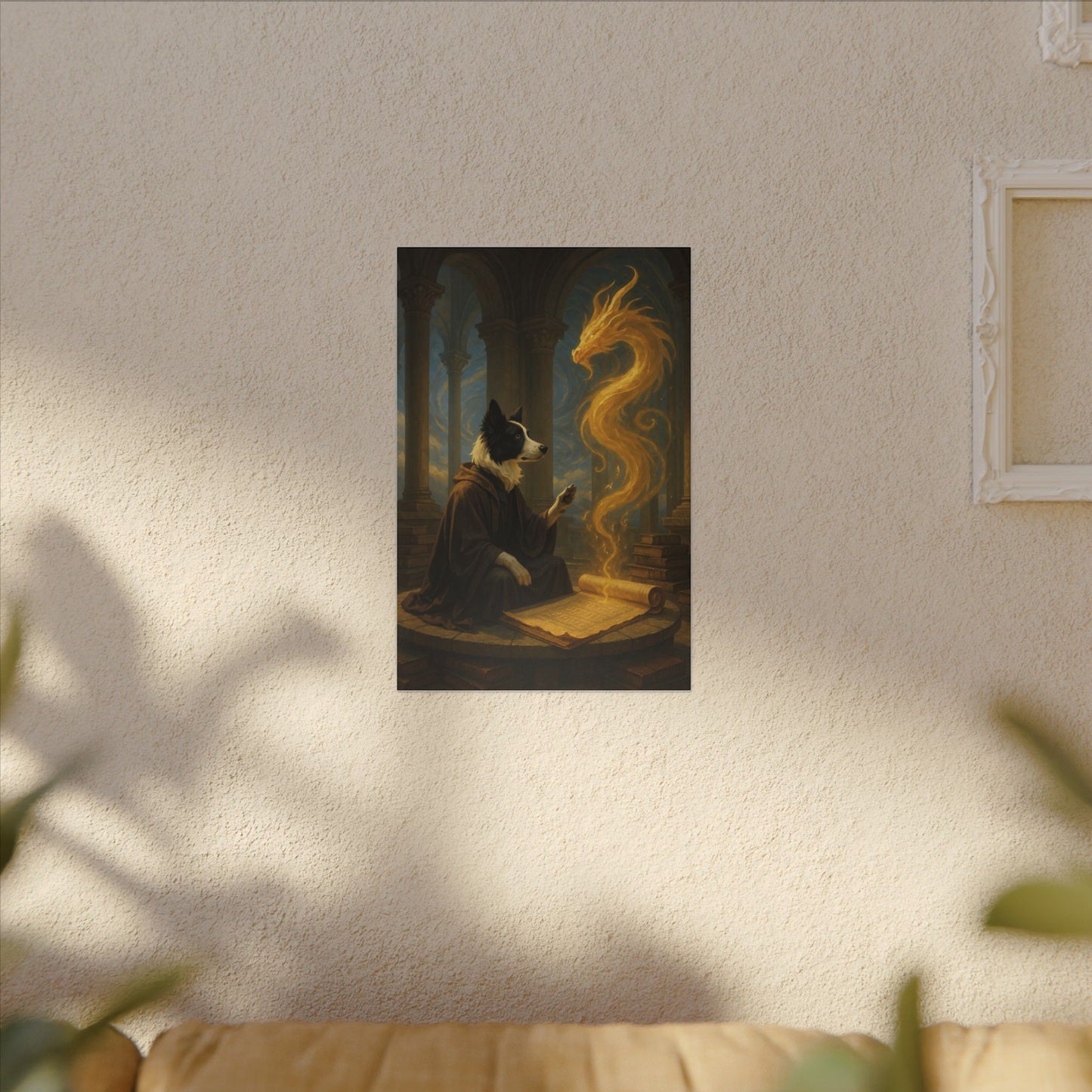 Wisdom of the Golden Dragon-Fantasy Dog Portraits - Fantasy Dog Portraits