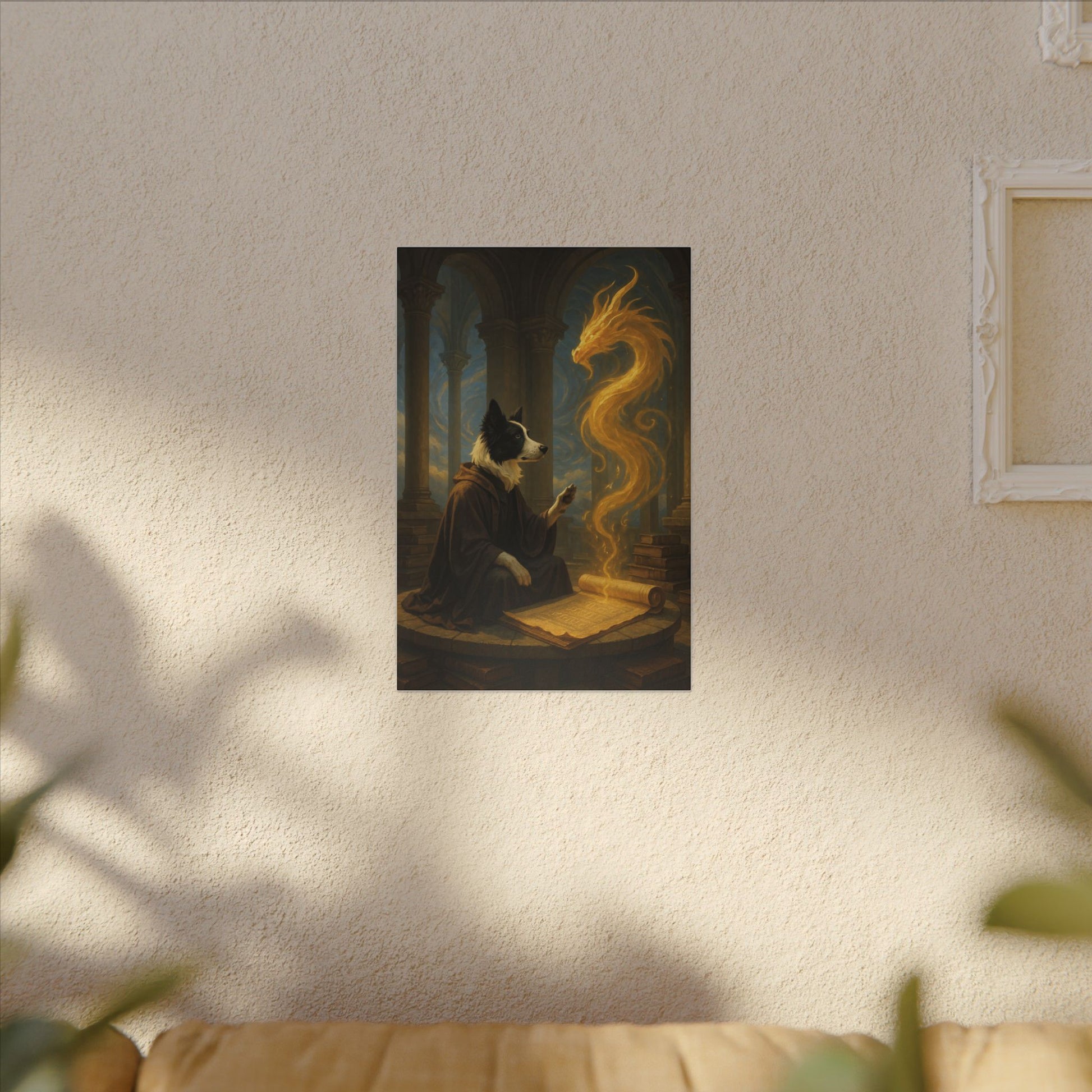 Wisdom of the Golden Dragon-Fantasy Dog Portraits - Fantasy Dog Portraits