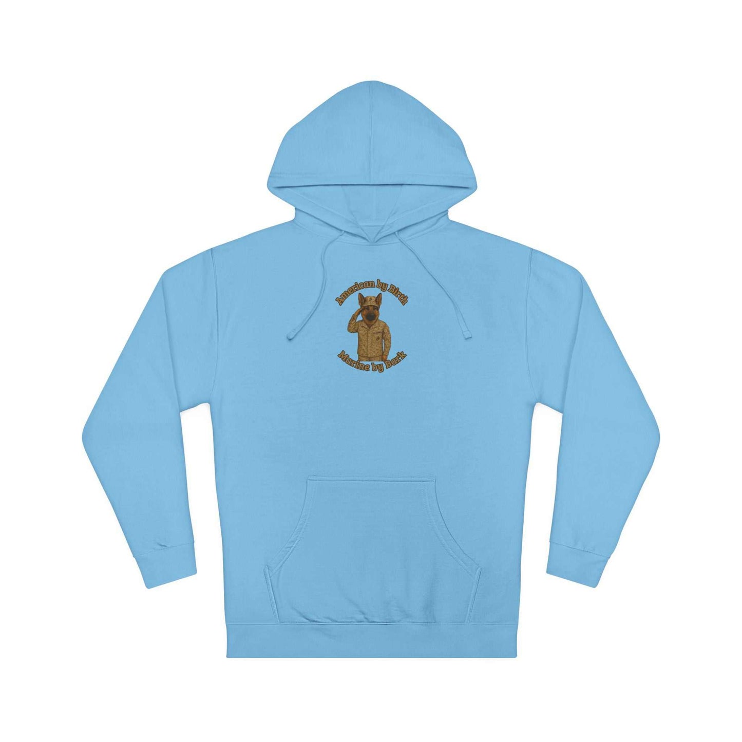 Light blue unisex hooded sweatshirt with unique graphic design, ribbed cuffs, and adjustable drawstring hood for casual wear and everyday comfort