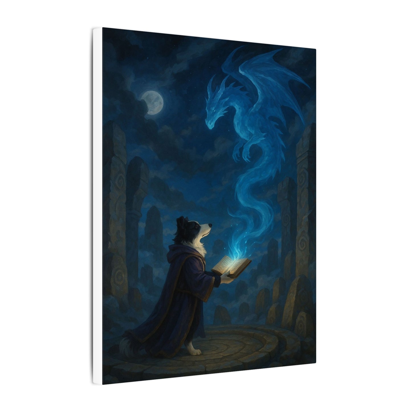 Moonlit Conjuring-Fantasy Dog Portraits - Fantasy Dog Portraits