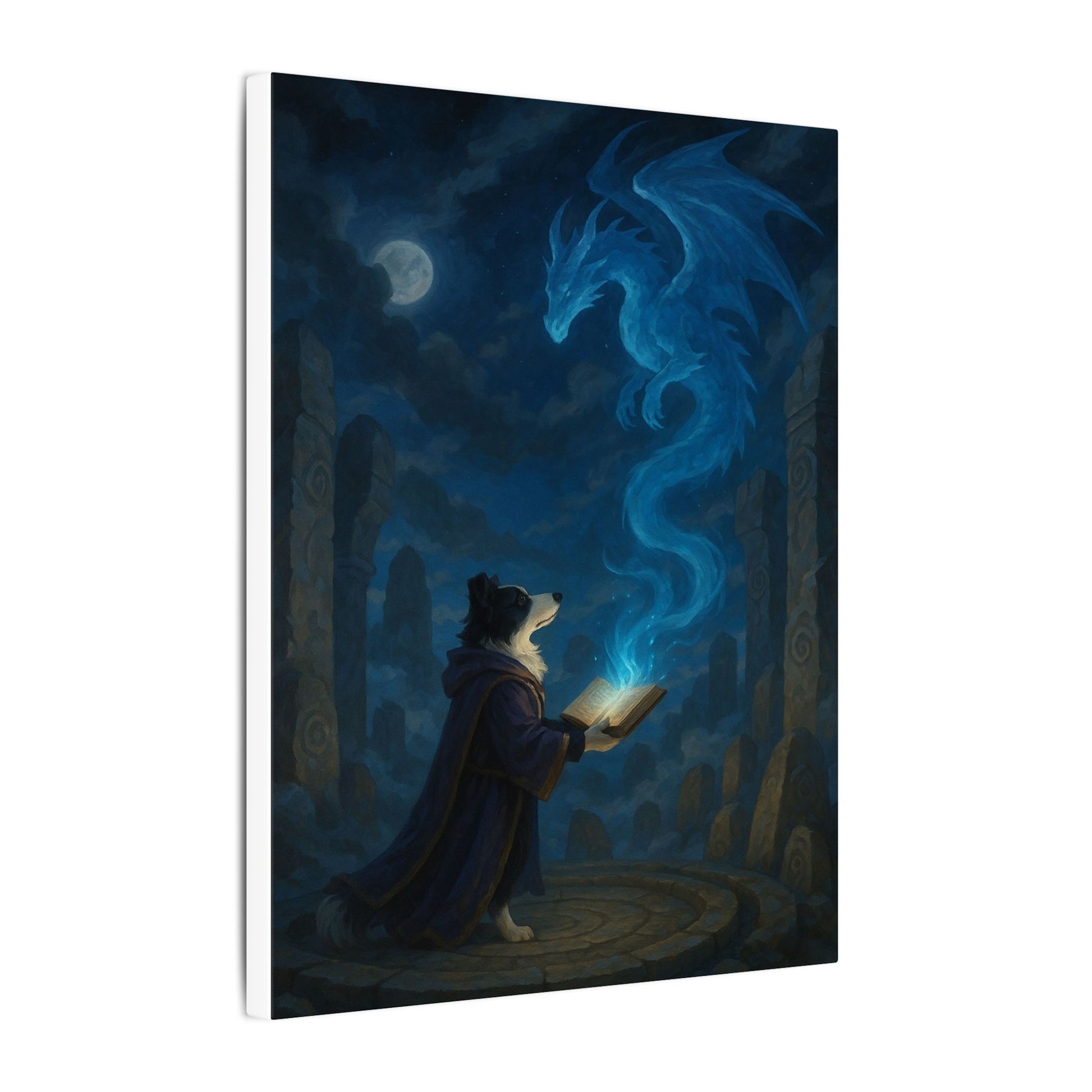 Moonlit Conjuring-Fantasy Dog Portraits - Fantasy Dog Portraits