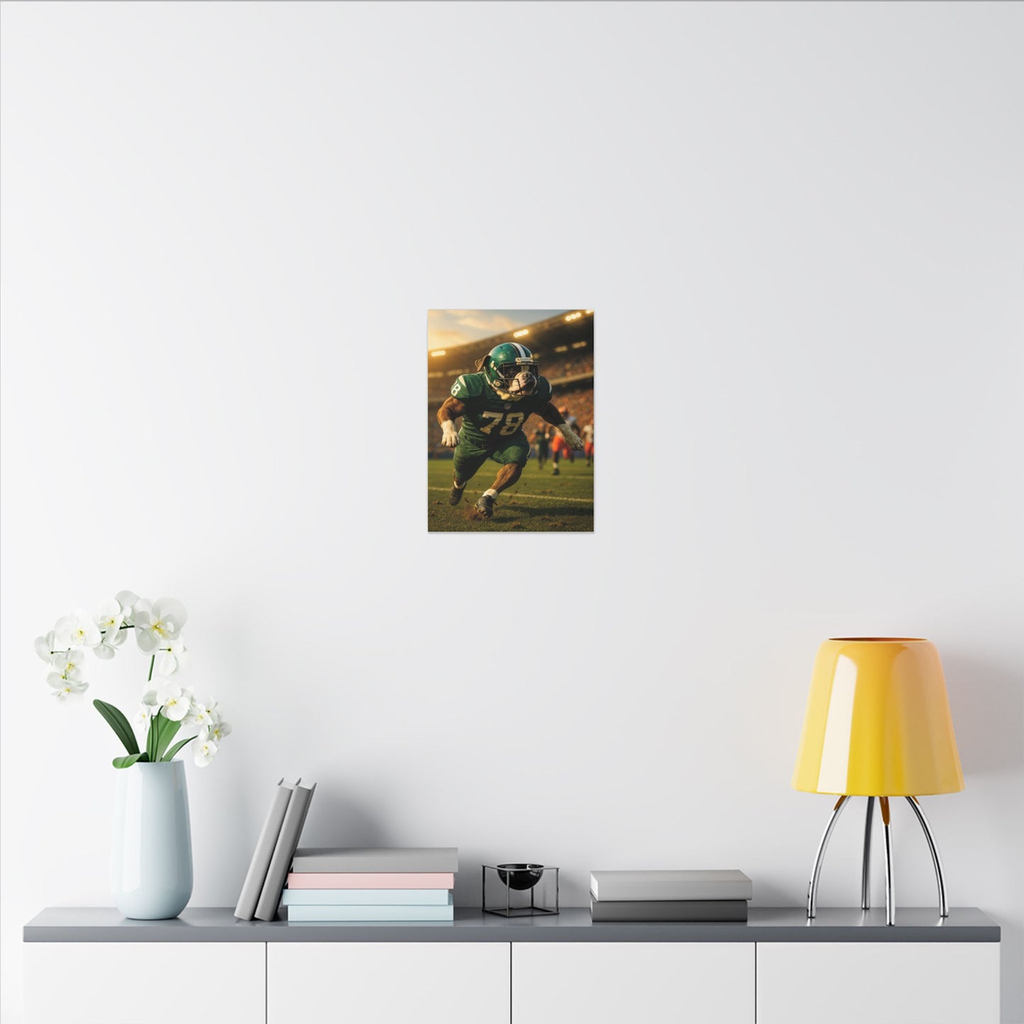 Touchdown Bulldog-Fantasy Dog Portraits - Fantasy Dog Portraits