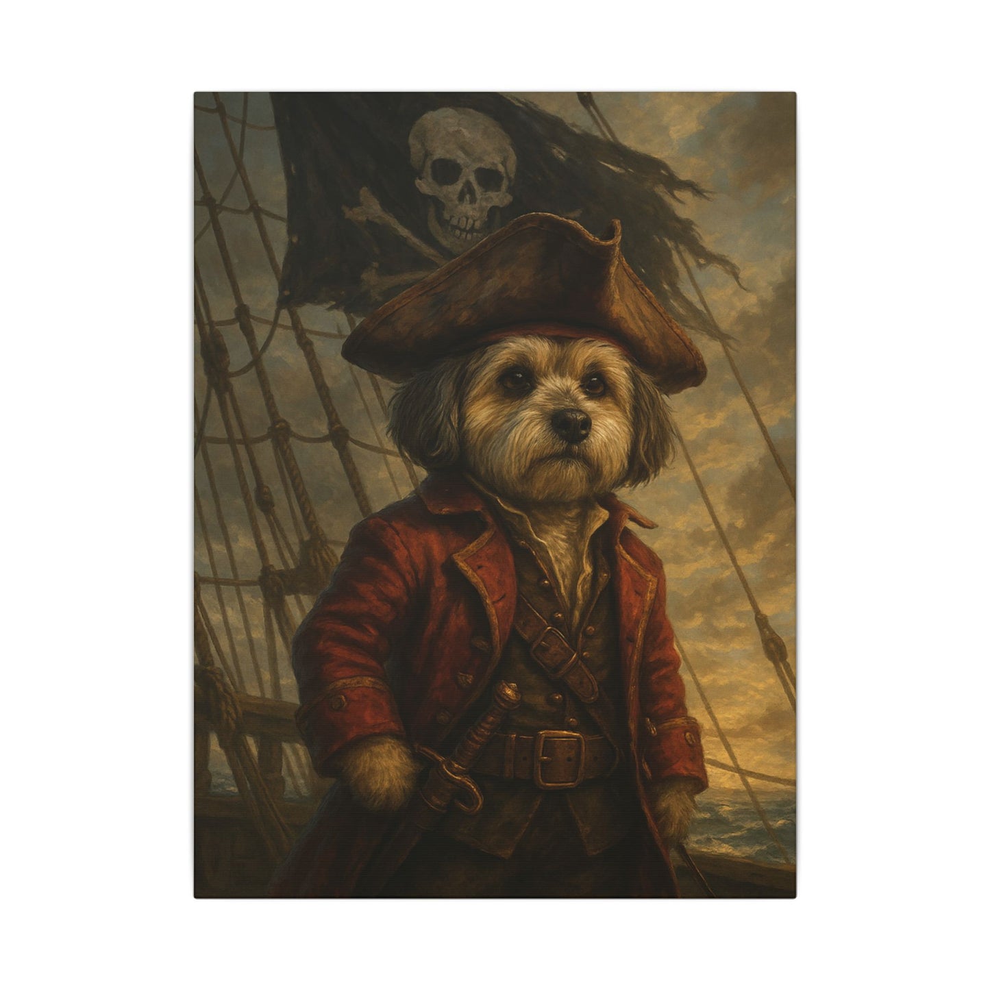 Scruffy Jack's Seafaring Adventure-Fantasy Dog Portraits - Fantasy Dog Portraits