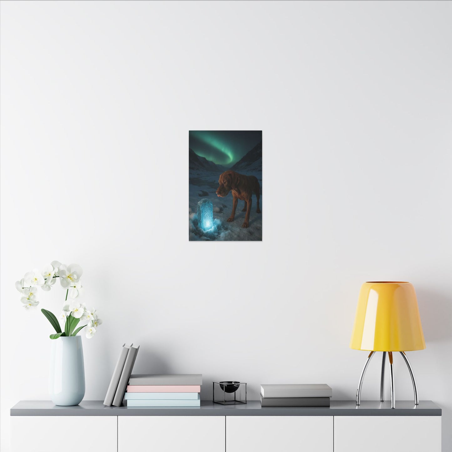 Guardian of the Arctic Monolith-Fantasy Dog Portraits - Fantasy Dog Portraits