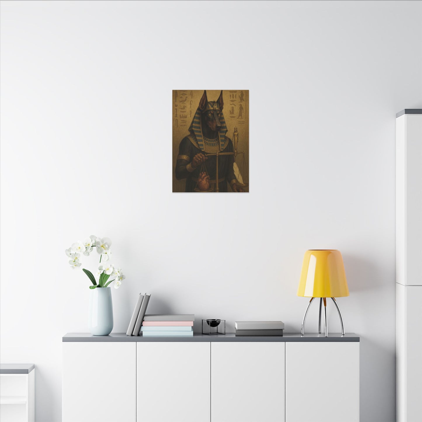 Anubis: Scales of Eternal Judgment-Fantasy Dog Portraits - Fantasy Dog Portraits