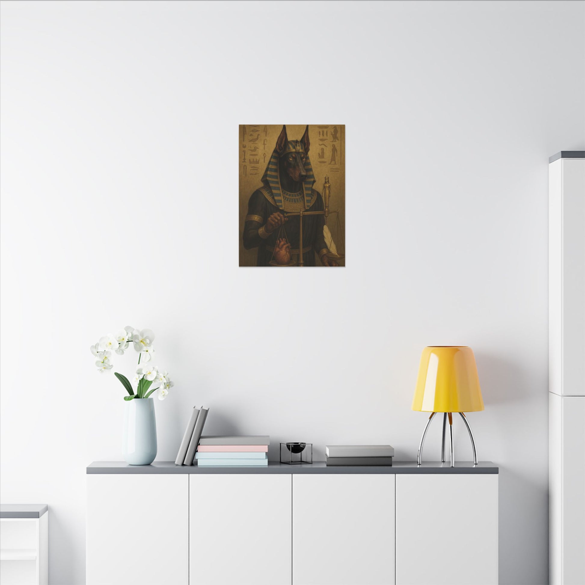 Anubis: Scales of Eternal Judgment-Fantasy Dog Portraits - Fantasy Dog Portraits