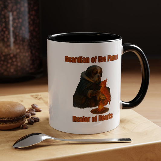 Mug - Dog dressed as an ancient Healer Coffee Mug (11, 15oz) - Fantasy Dog Portraits
