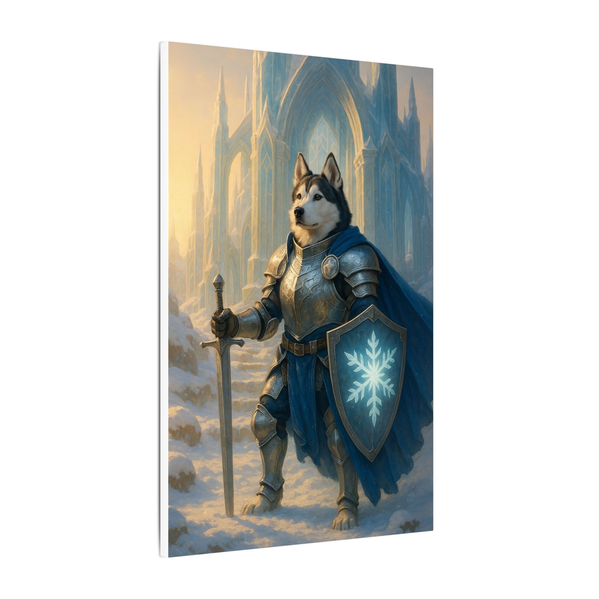 Winter's Guardian-Fantasy Dog Portraits - Fantasy Dog Portraits