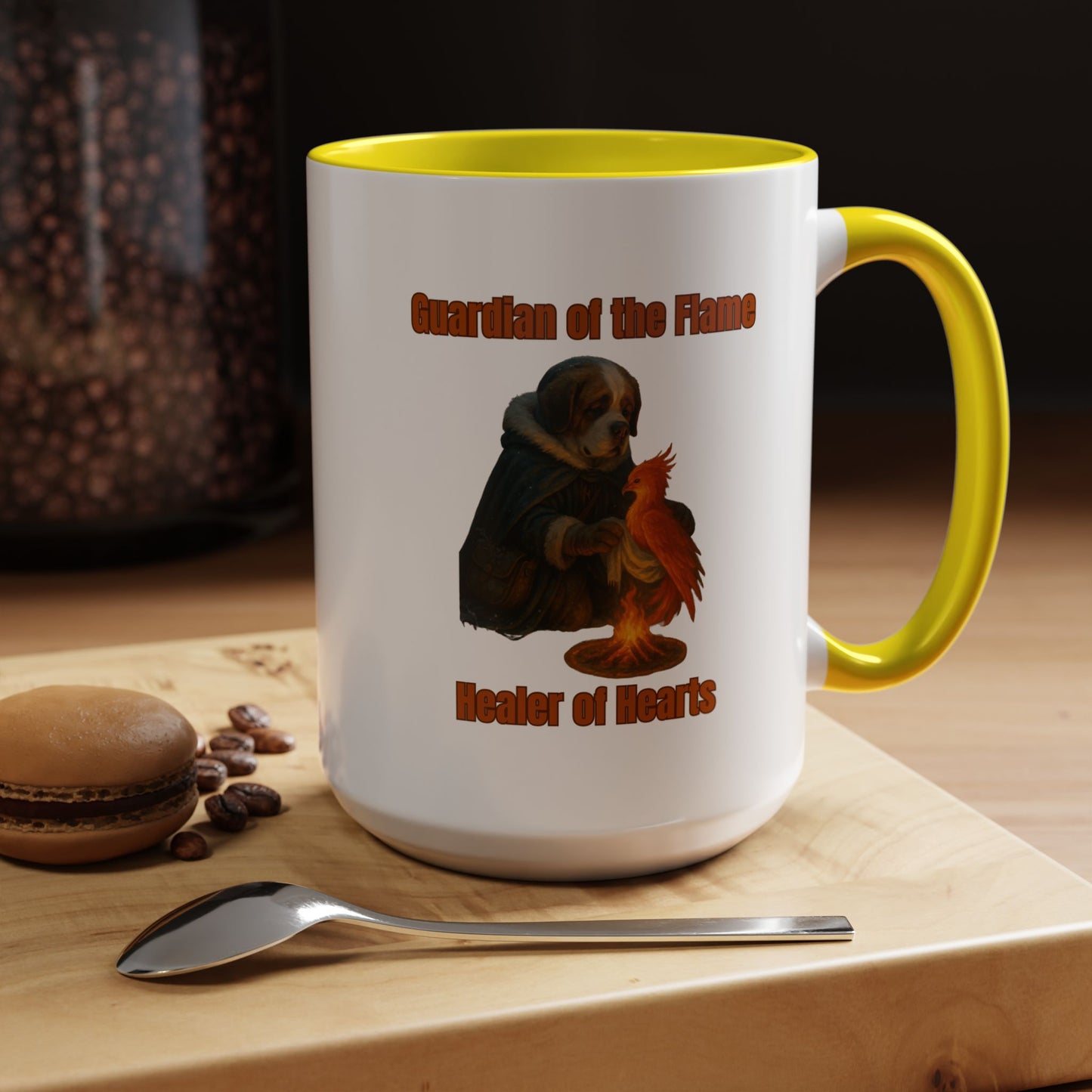 Mug - Dog dressed as an ancient Healer Coffee Mug (11, 15oz) - Fantasy Dog Portraits