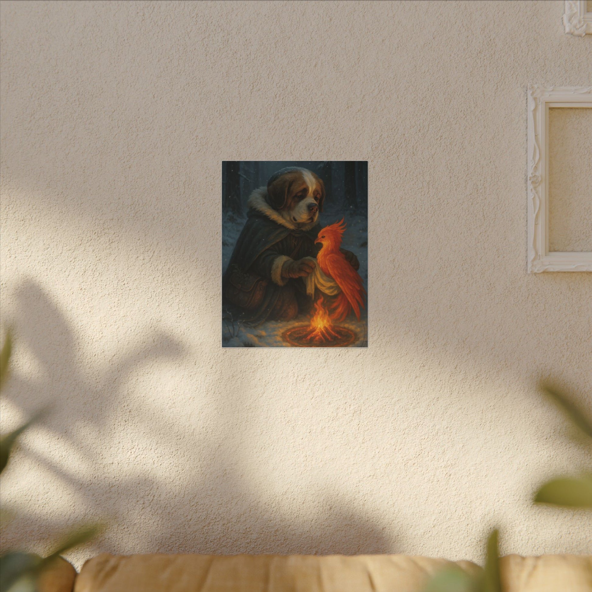 Guardians of the Frozen Flame-Fantasy Dog Portraits - Fantasy Dog Portraits
