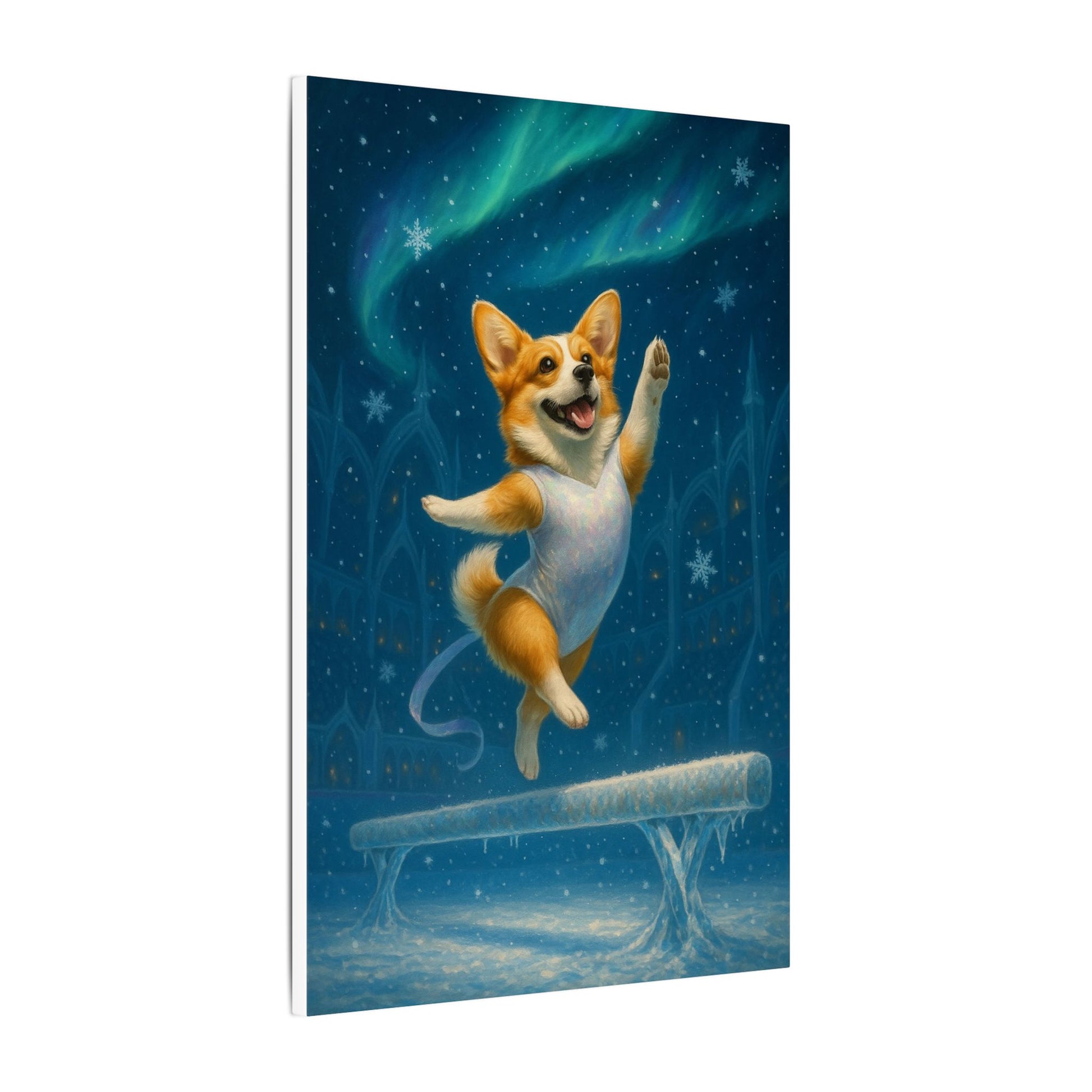 Leap of Winter-Fantasy Dog Portraits - Fantasy Dog Portraits