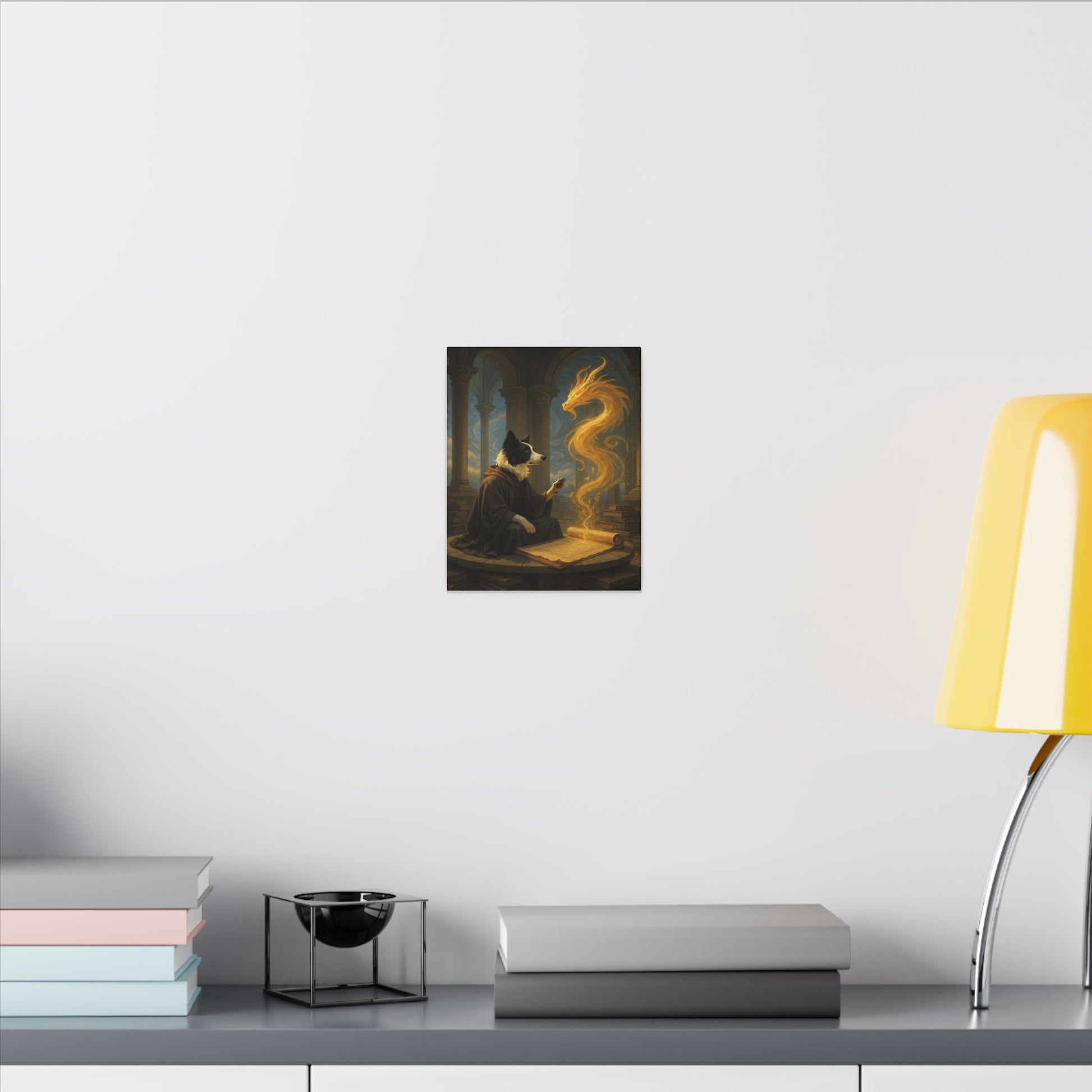 Wisdom of the Golden Dragon-Fantasy Dog Portraits - Fantasy Dog Portraits