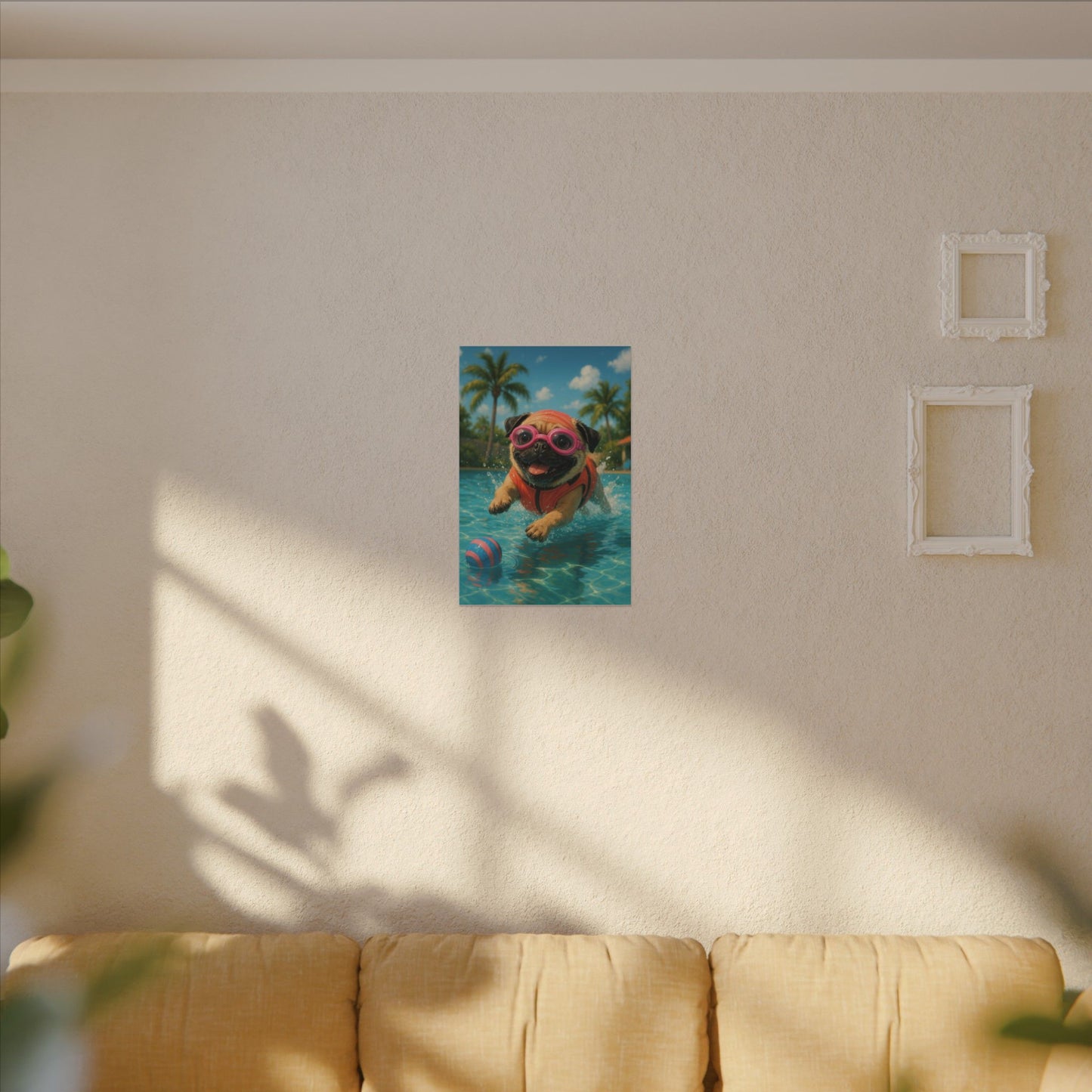 Summer Pool Party-Fantasy Dog Portraits - Fantasy Dog Portraits