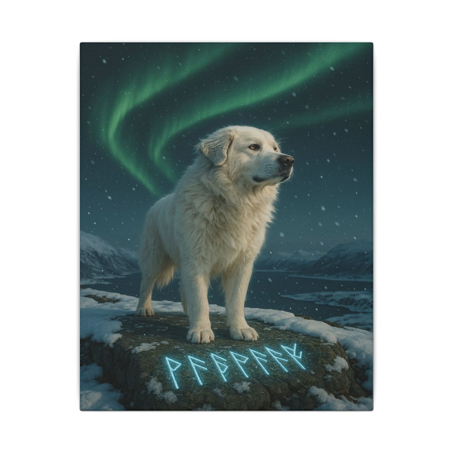 Guardian of the Aurora-Fantasy Dog Portraits - Fantasy Dog Portraits