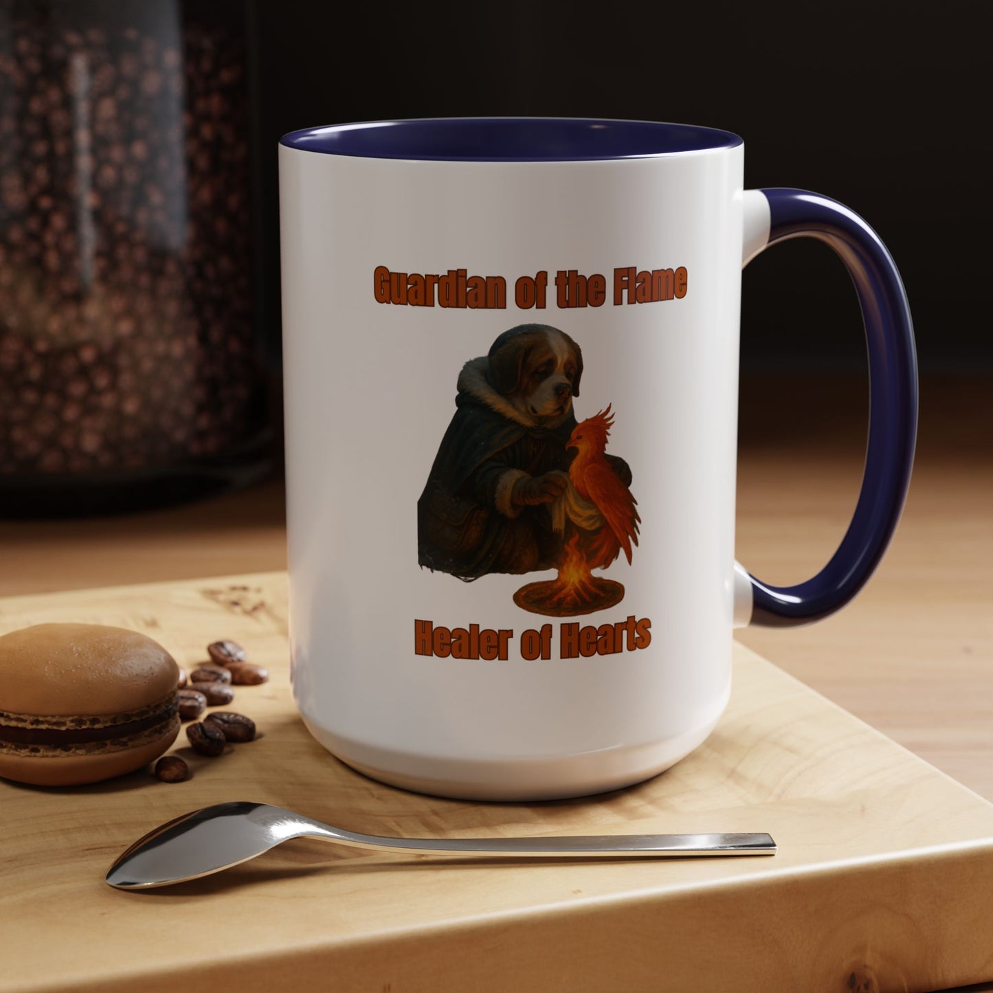 Mug - Dog dressed as an ancient Healer Coffee Mug (11, 15oz) - Fantasy Dog Portraits