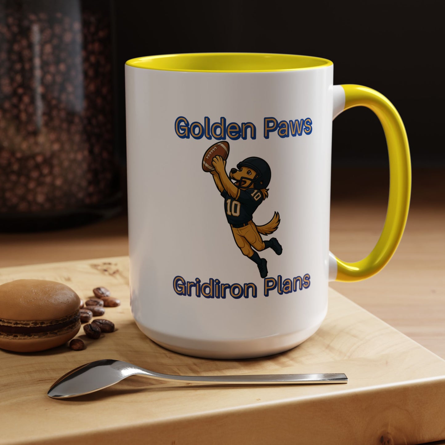 Golden Retriever Football Hero-Fantasy Dog Portraits