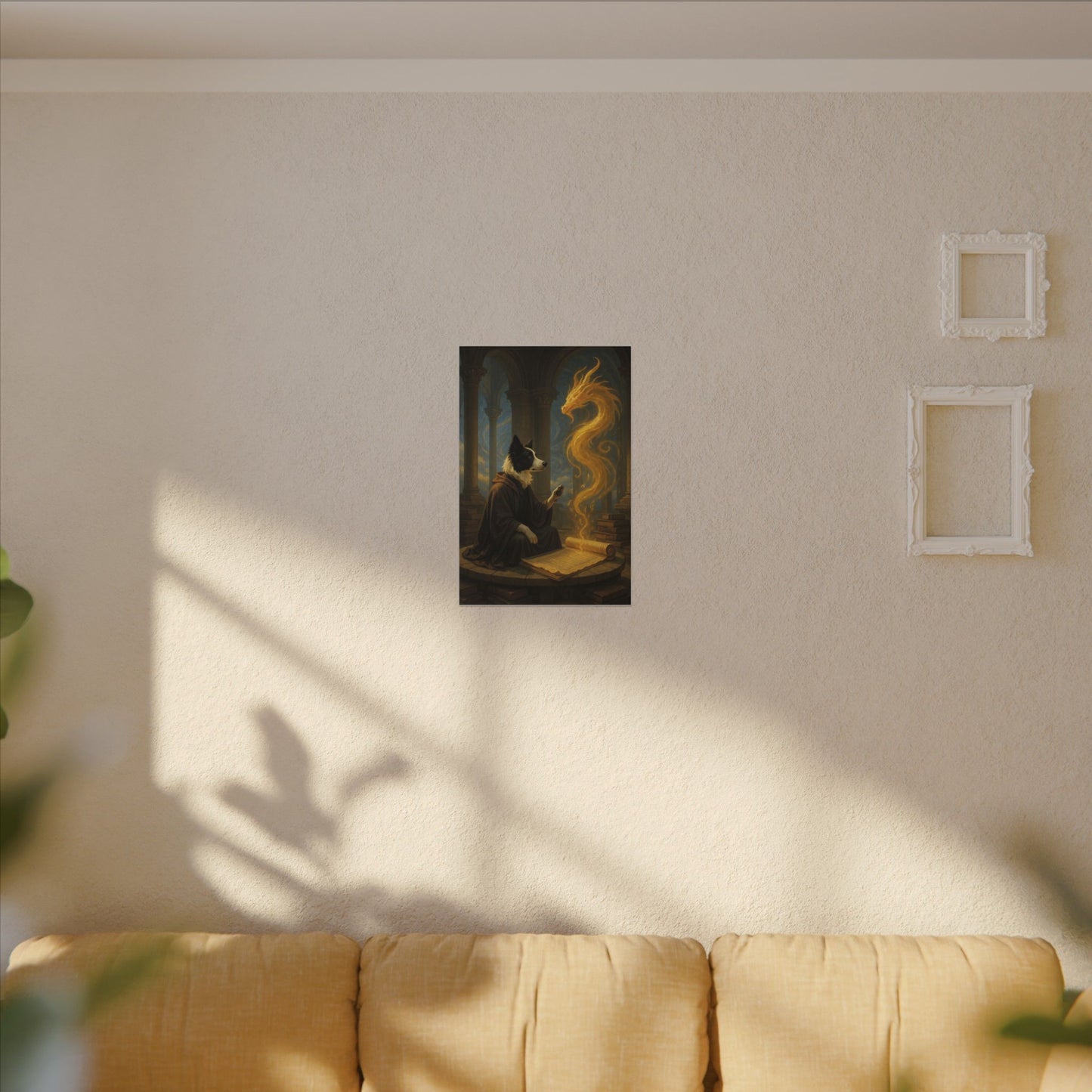 Wisdom of the Golden Dragon-Fantasy Dog Portraits - Fantasy Dog Portraits