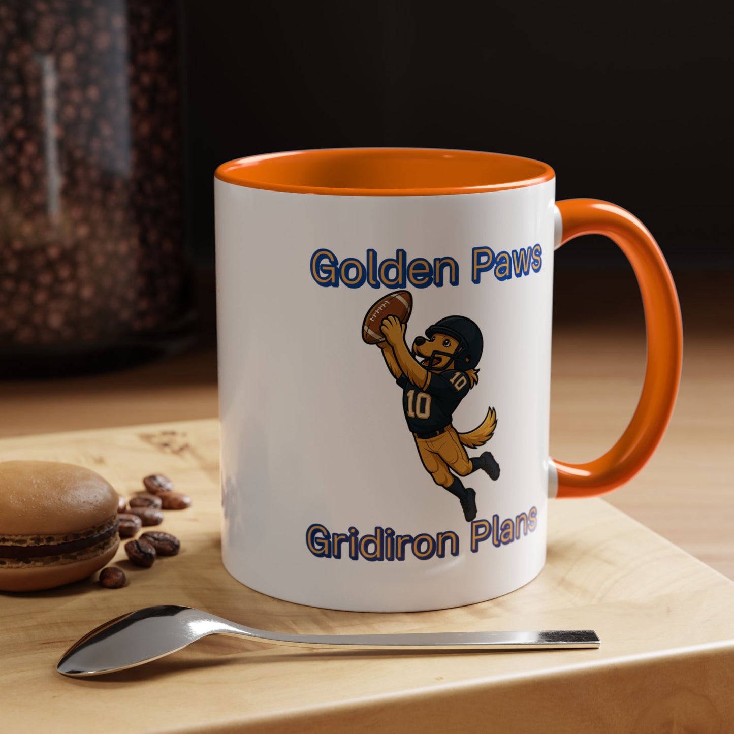 Golden Retriever Football Hero-Fantasy Dog Portraits
