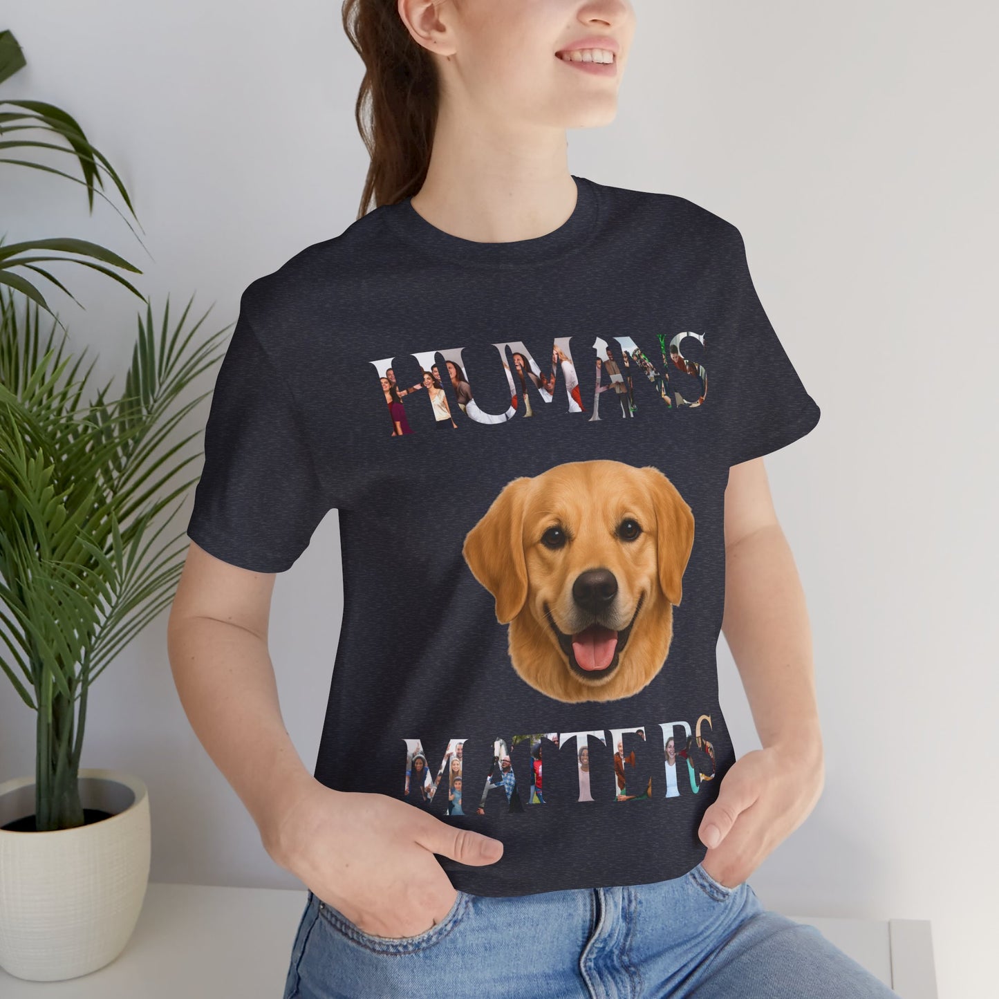 Humans Matter Dog Lover Tee - Unisex Jersey Short Sleeve Shirt, Animal Advocate Gift, Pet Lovers T-Shirt, Dog Appreciation Apparel, [...]