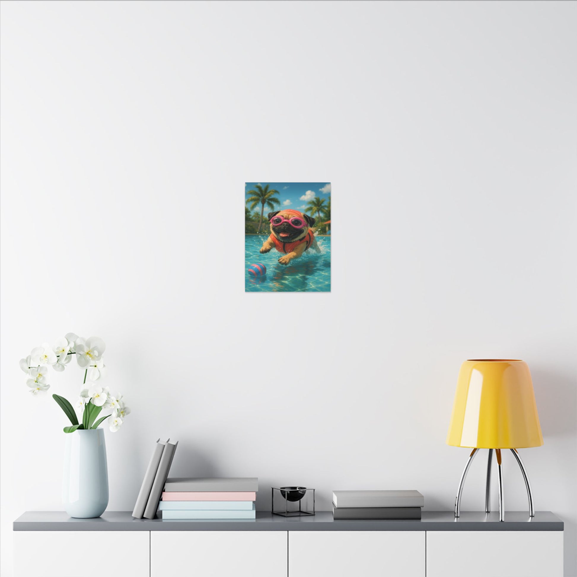 Summer Pool Party-Fantasy Dog Portraits - Fantasy Dog Portraits