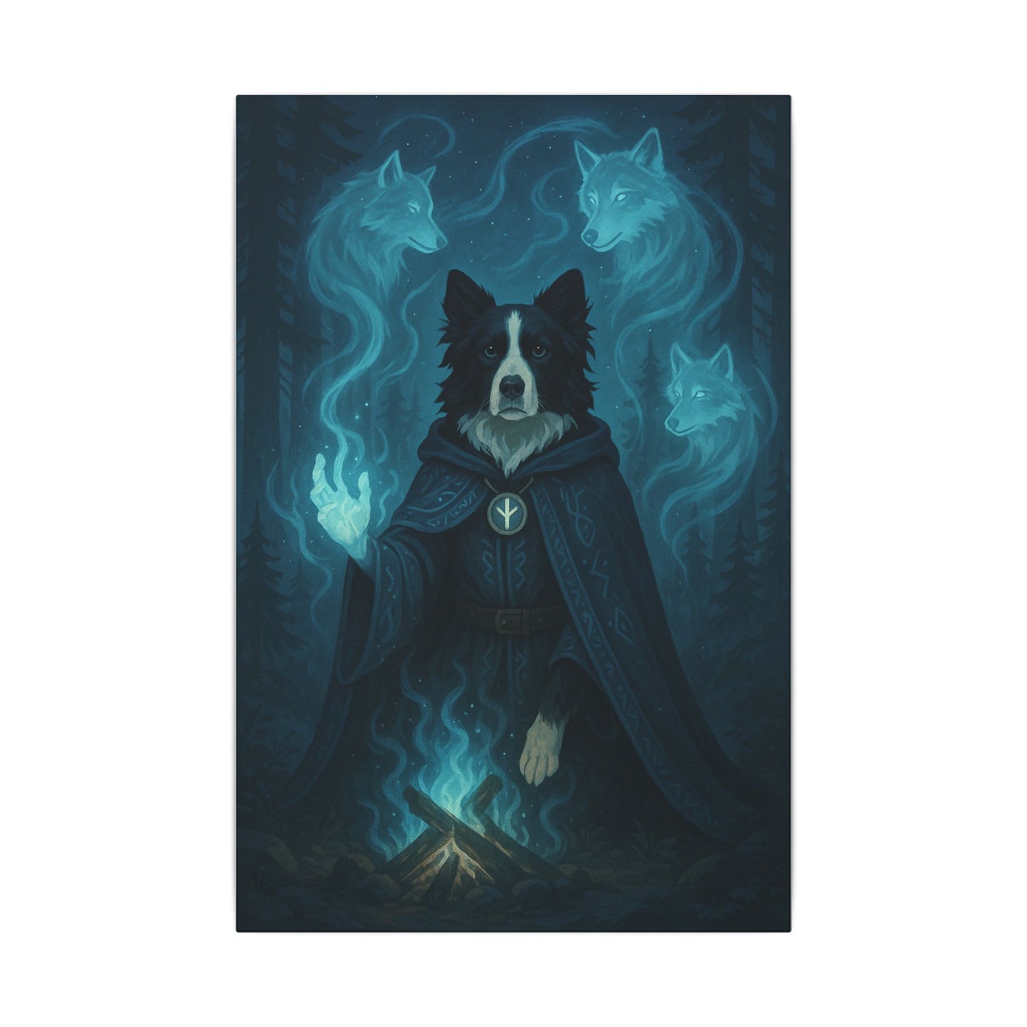 Mystical Canine Guardian-Fantasy Dog Portraits - Fantasy Dog Portraits