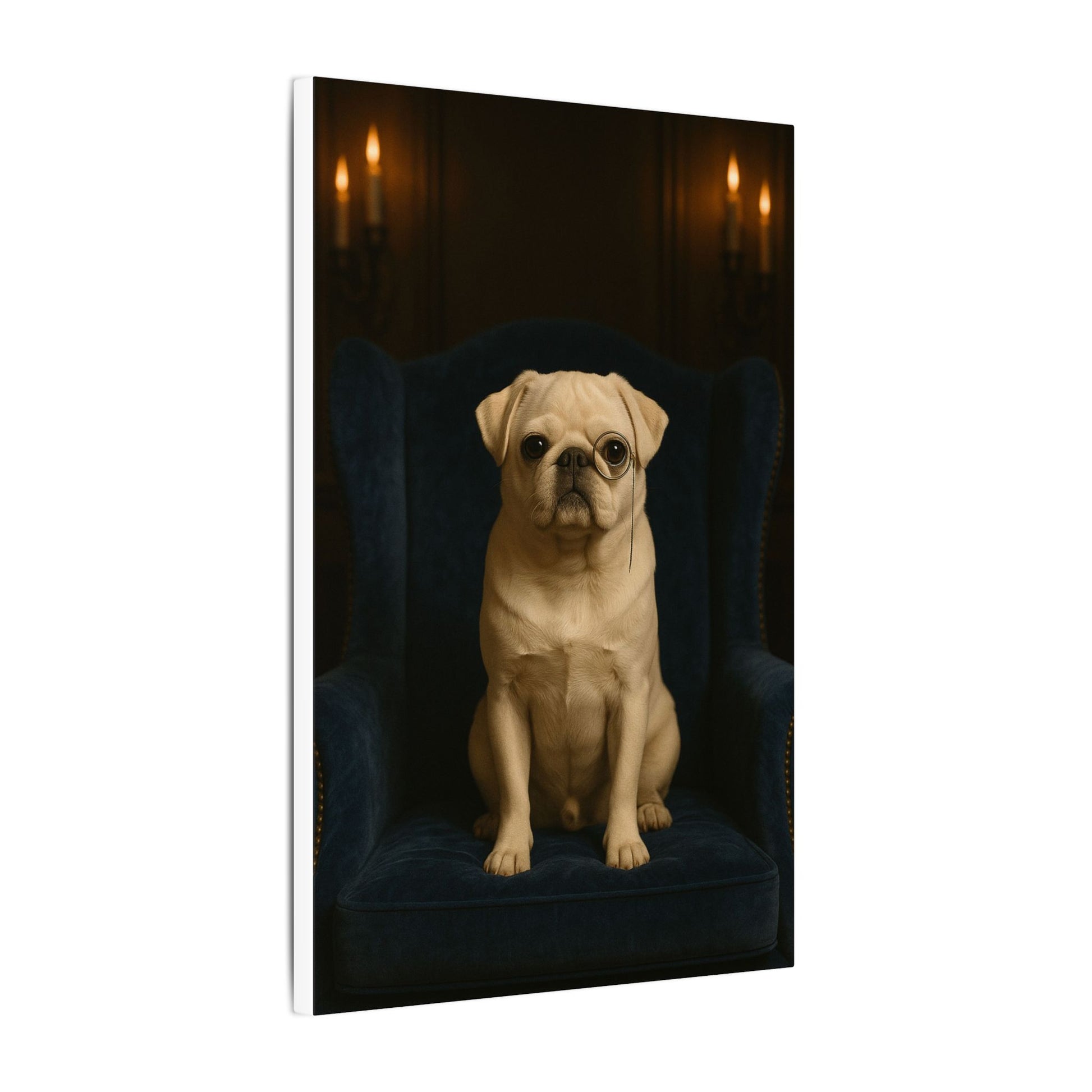 Sophisticated Pug-Fantasy Dog Portraits - Fantasy Dog Portraits