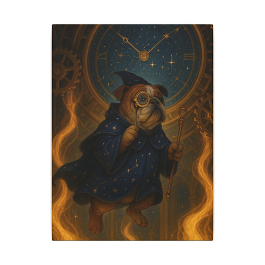 Arcane Pug of the Celestial Clockwork-Fantasy Dog Portraits - Fantasy Dog Portraits