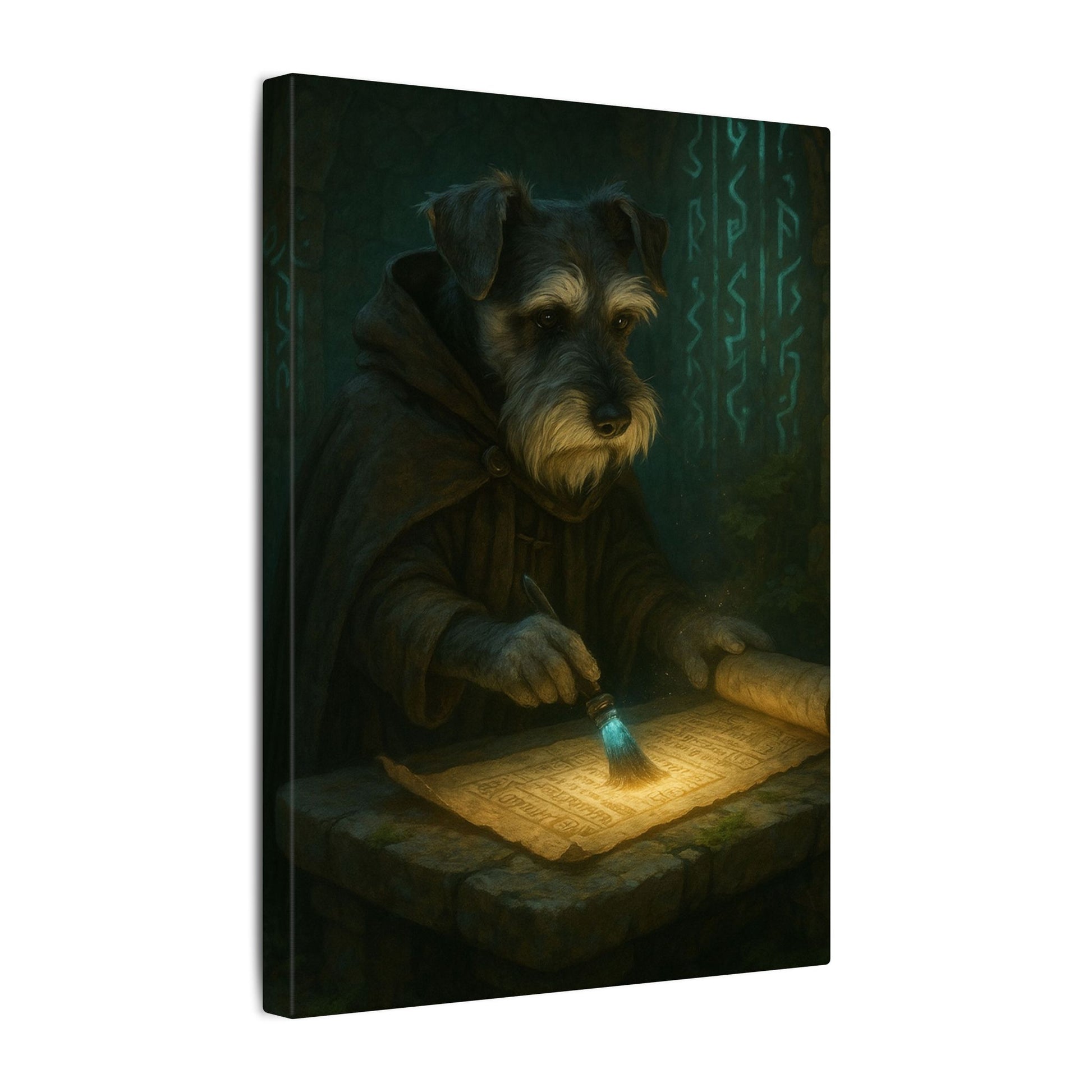 The Mystic Scribe-Fantasy Dog Portraits - Fantasy Dog Portraits